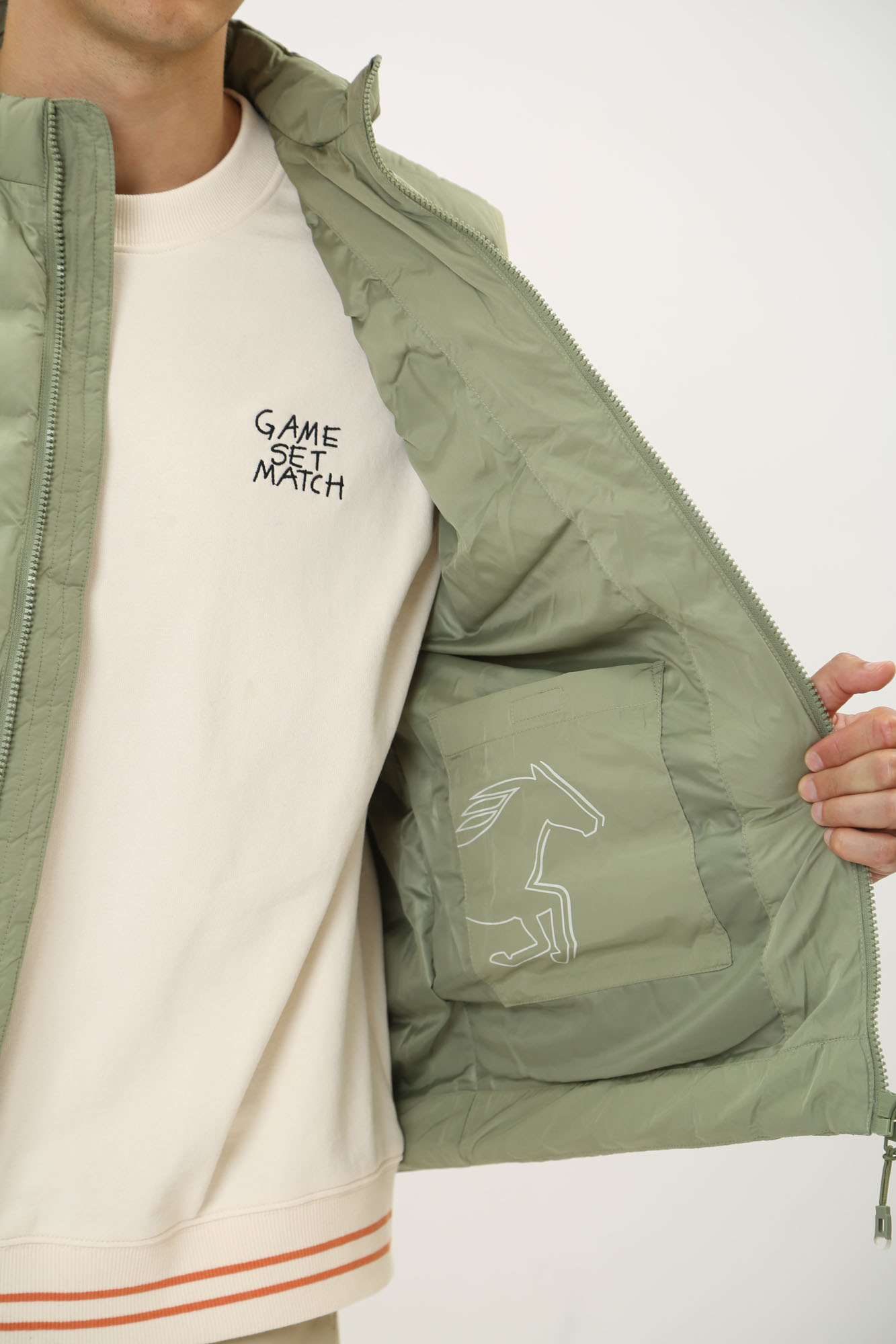 1015601 Жилет утепленный Mustang Зеленый