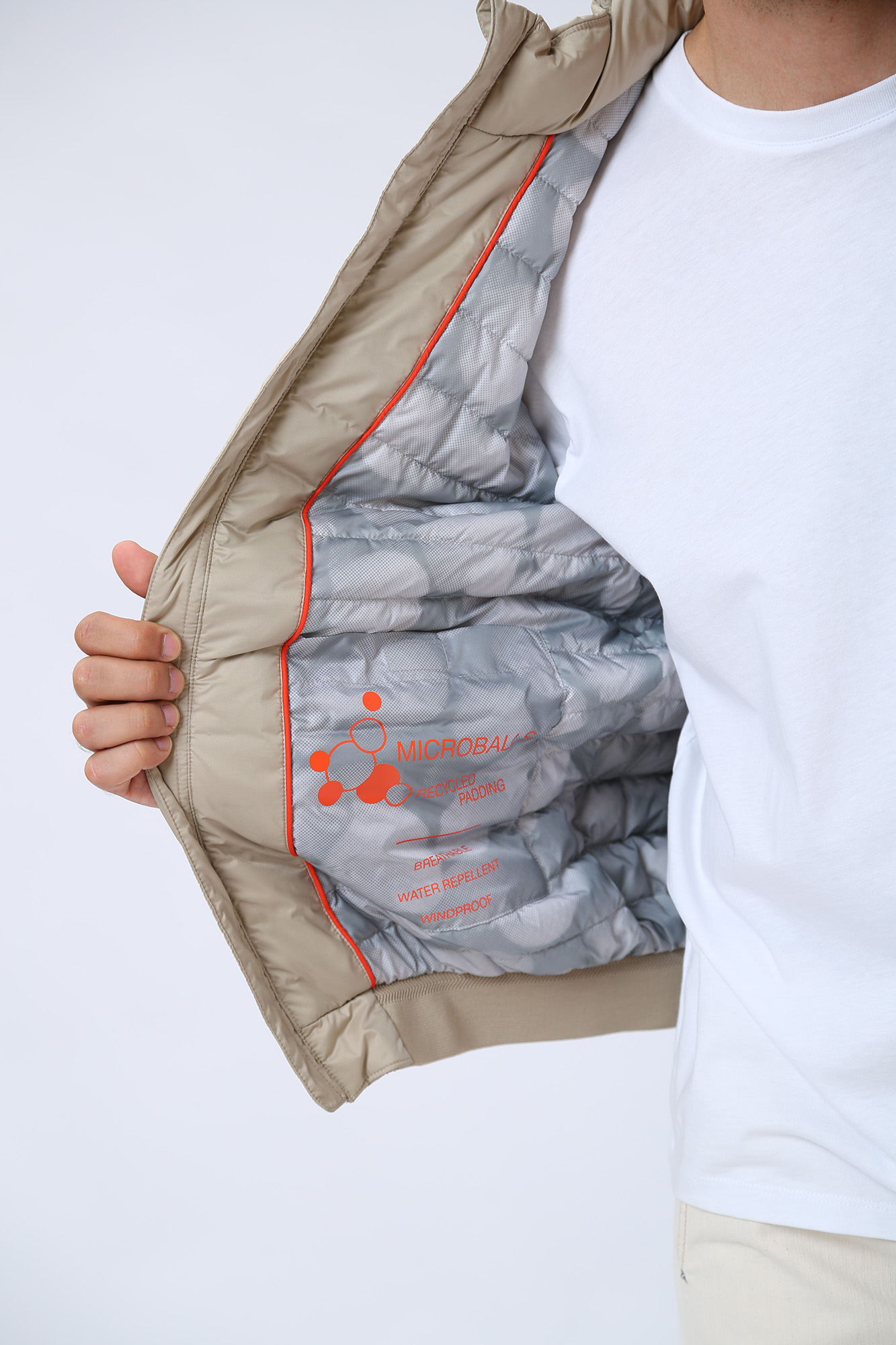 M3528ZT2937F5 Куртка-бомбер Geox Бежевый