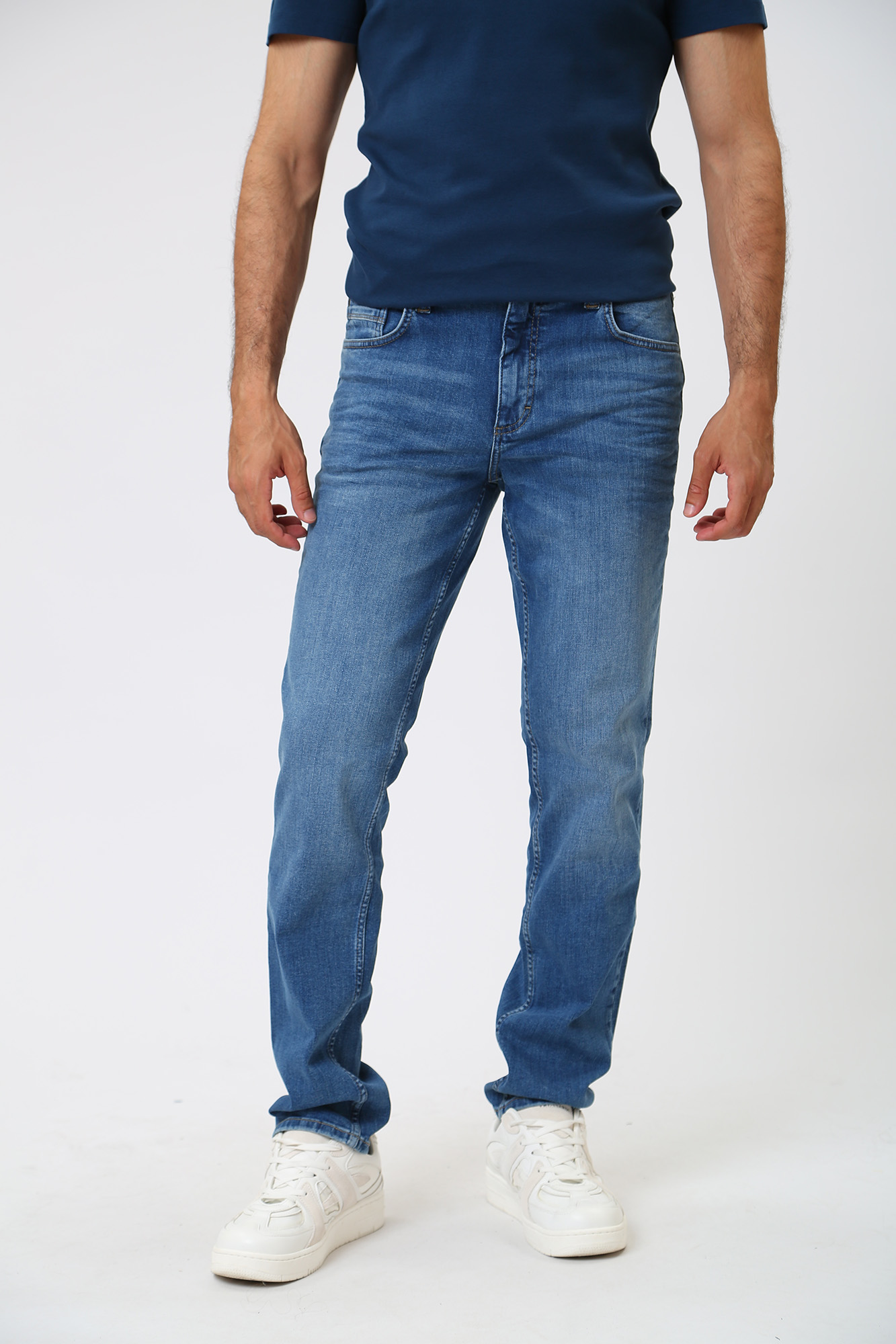 1013671-5000 Брюки джинсовые Mustang Синий