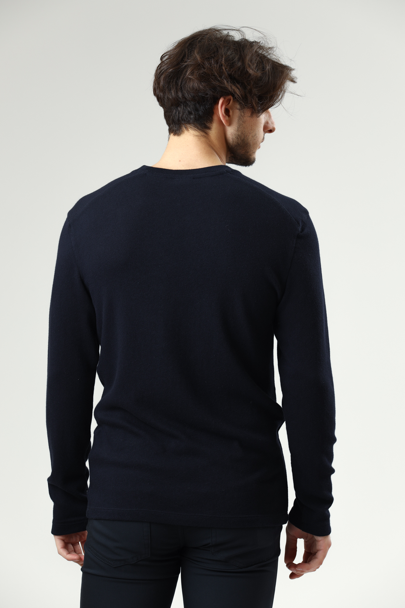 30028028_10012113 Футболка лонгслив Strellson Синий