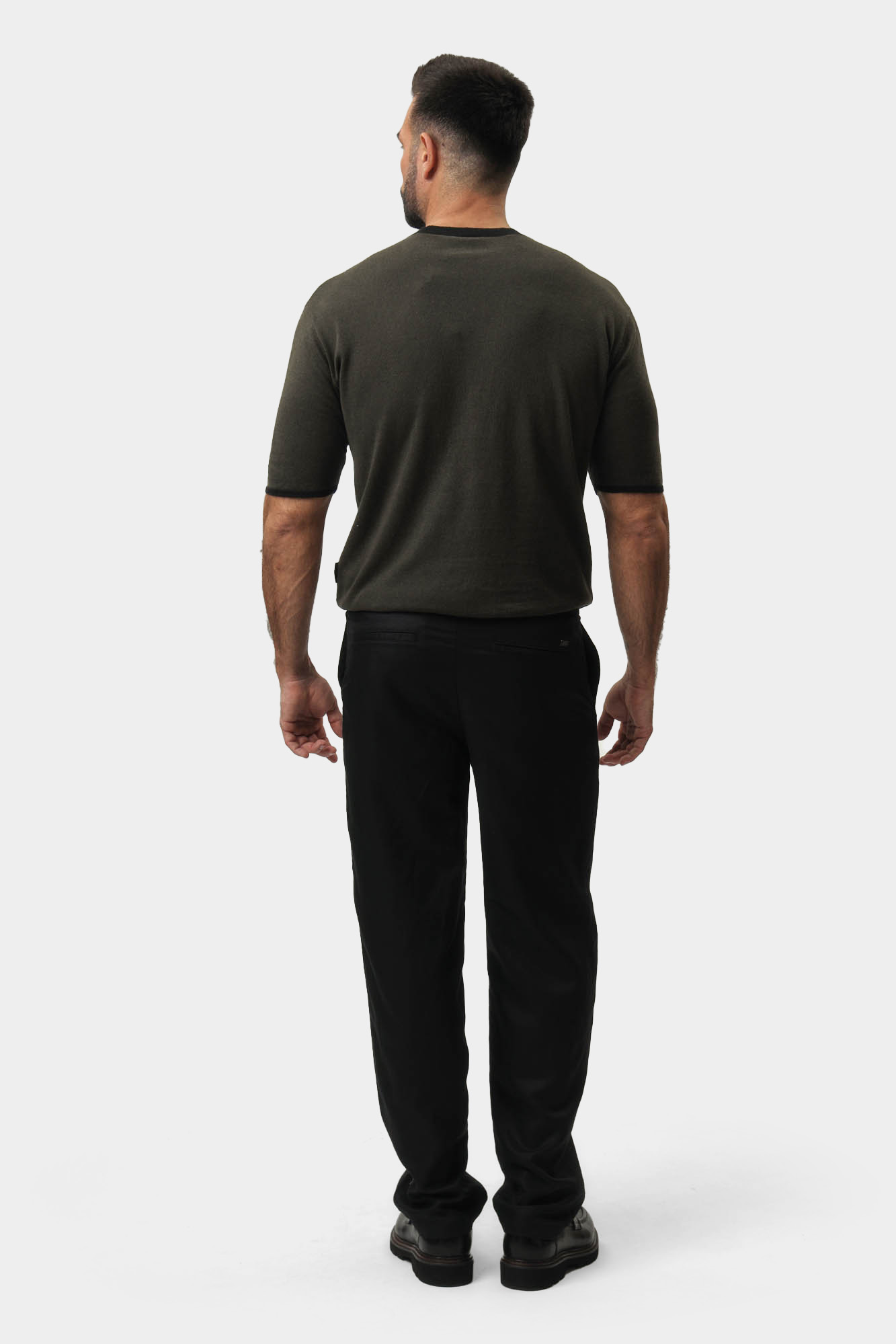 XM000655_AF13180 Брюки льняные Armani Exchange Черный