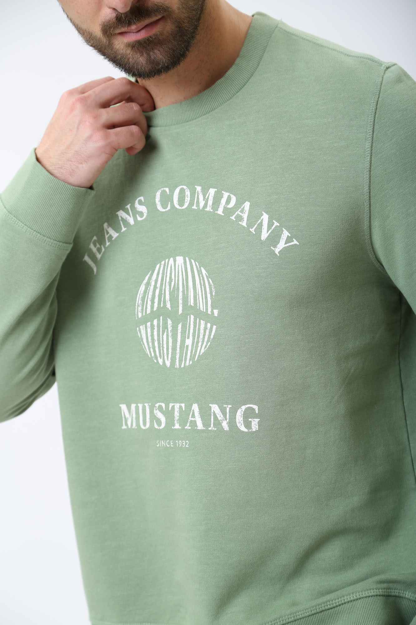 1014785 Толстовка Mustang Зеленый