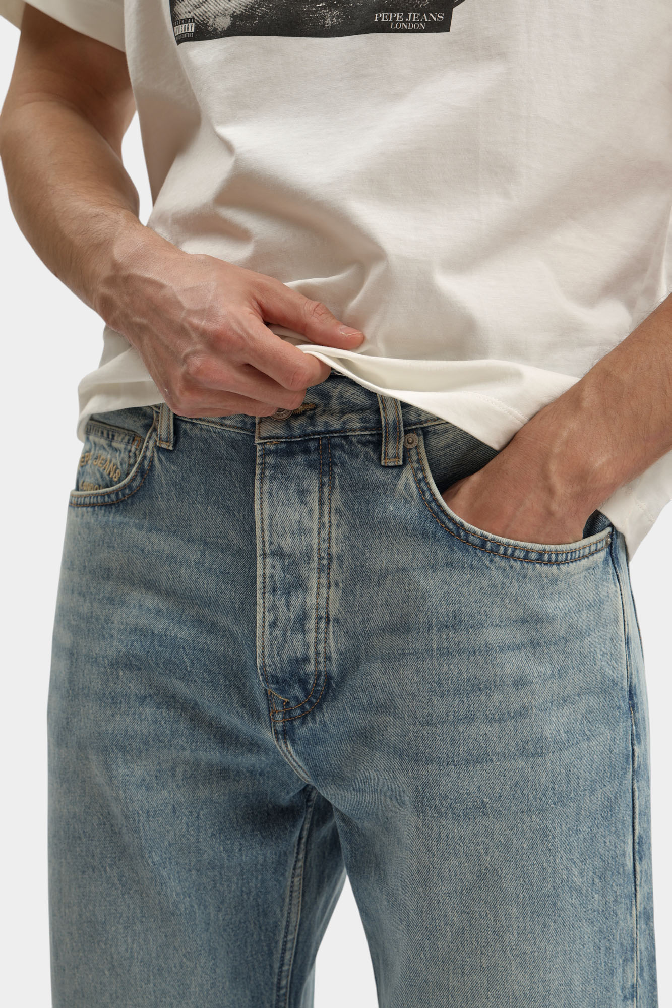 PM20839793V1 Брюки джинсовые Pepe Jeans Голубой