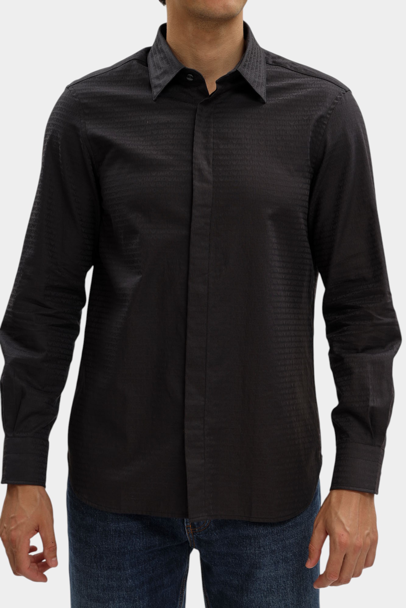 EM003755_ AF18123 Рубашка Emporio Armani Черный