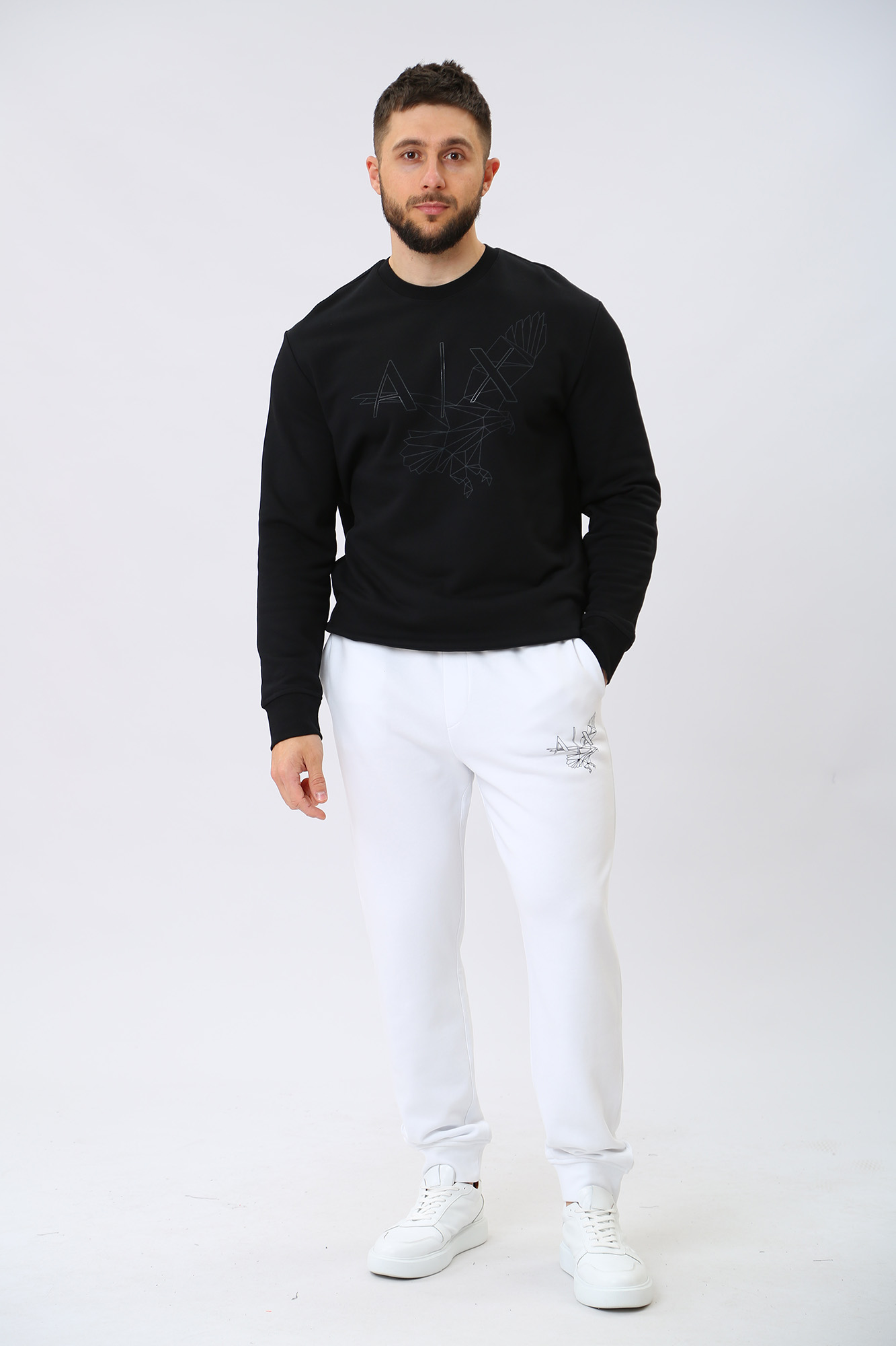 3RZMAQ_ZJTDZ Свитшот Armani Exchange Черный