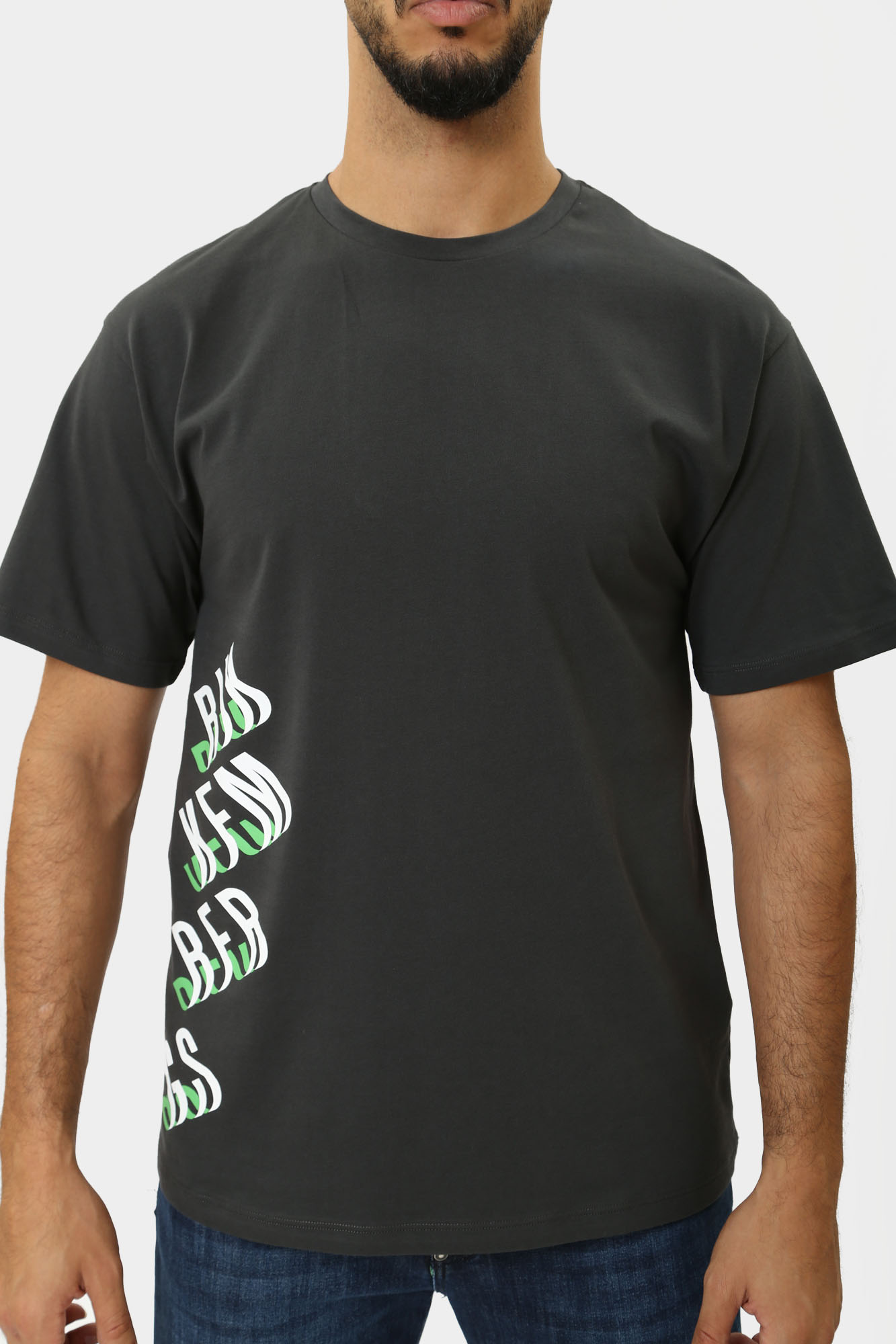 PBMT0259 Футболка Bikkembergs Черный