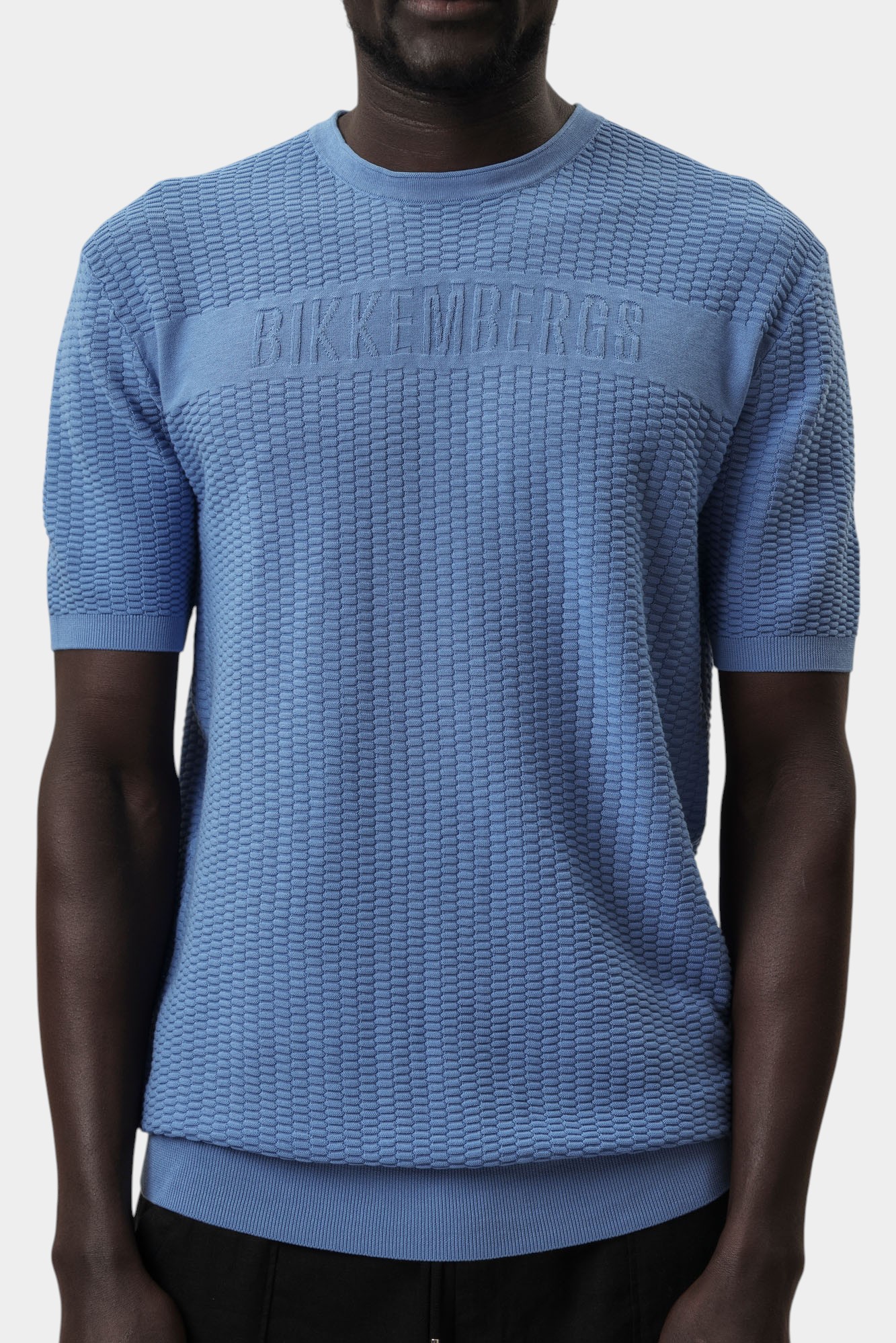 BMM0922 Футболка трикотажная Bikkembergs Голубой