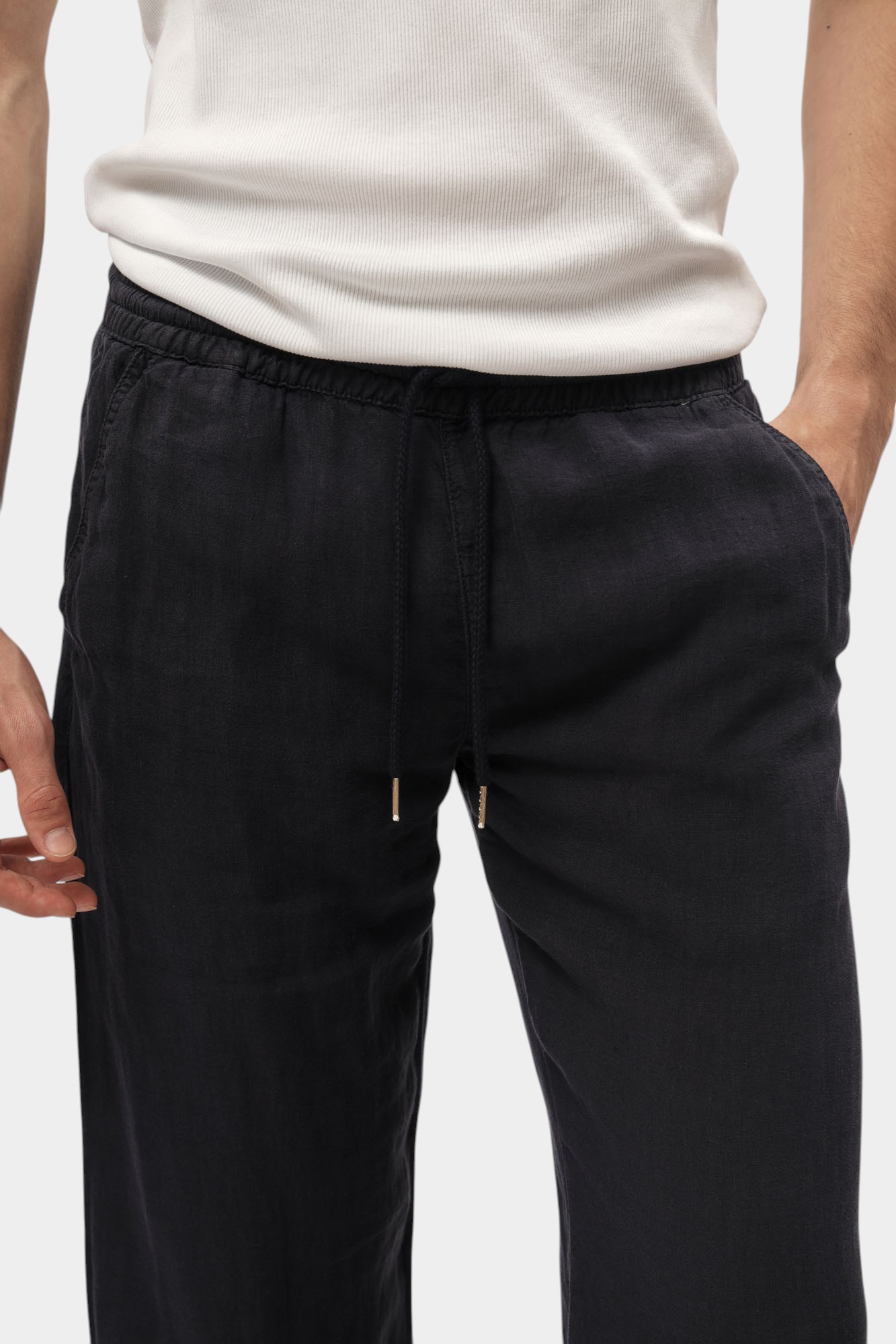 552815_265815 Брюки льняные Karl Lagerfeld Синий