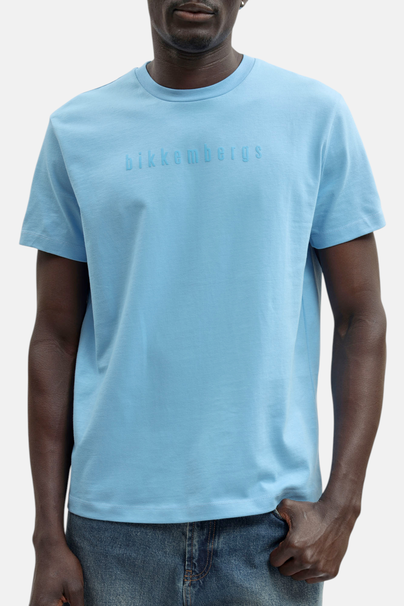 BMT1586 Футболка Bikkembergs Голубой