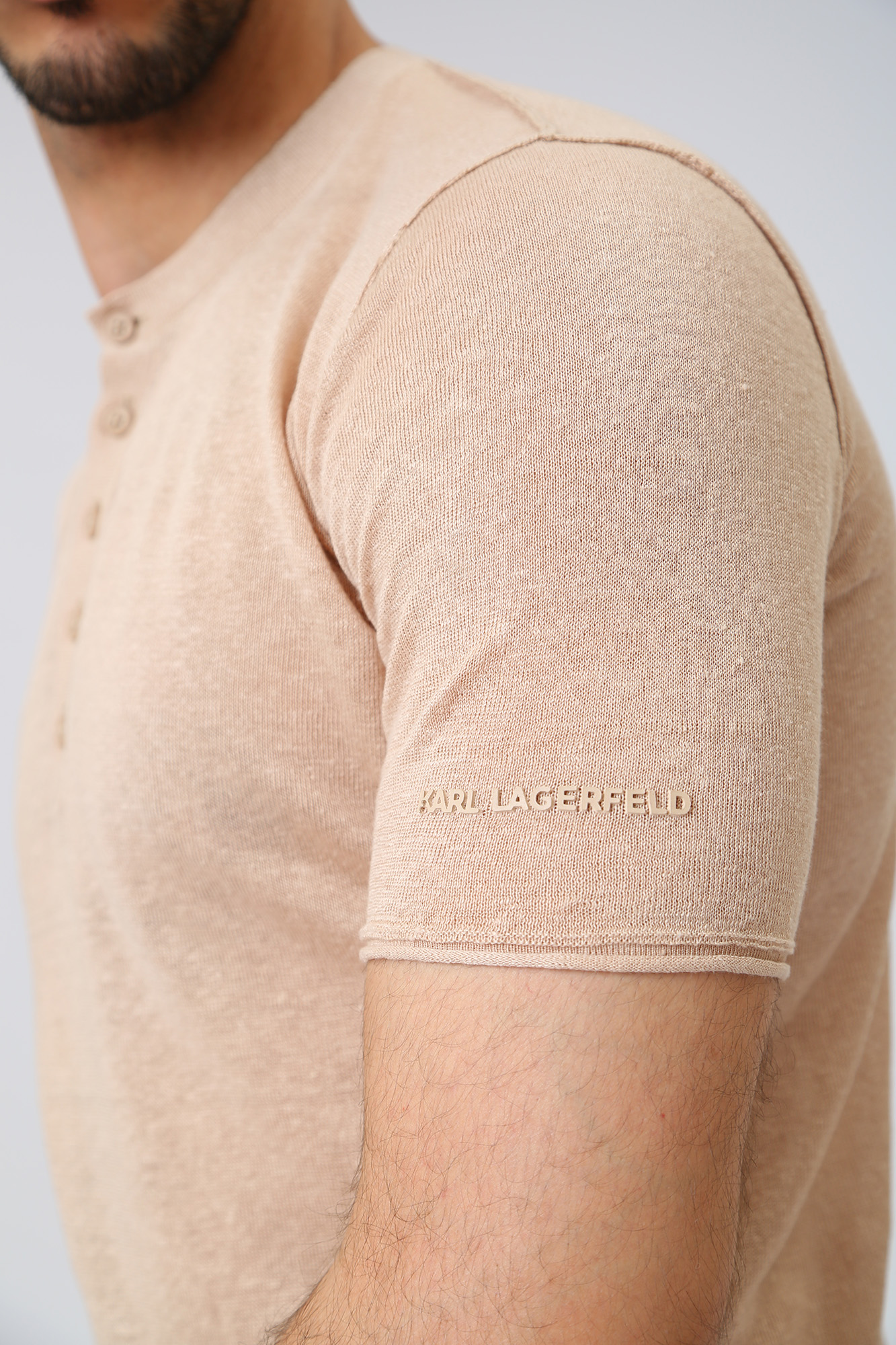 532305_655044 Футболка Karl Lagerfeld Бежевый