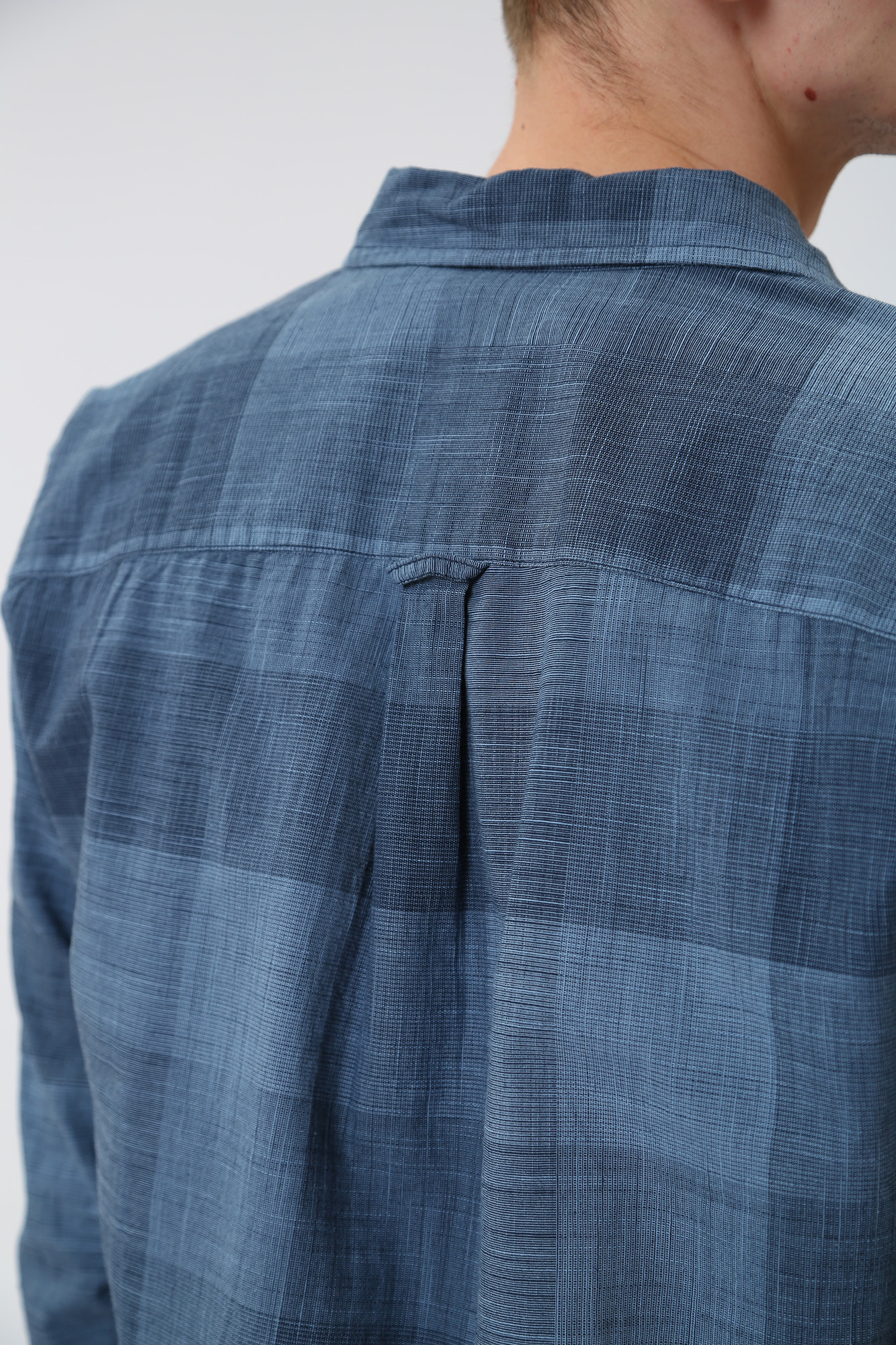 1013485 Рубашка с длинным рукавом Mustang Синий