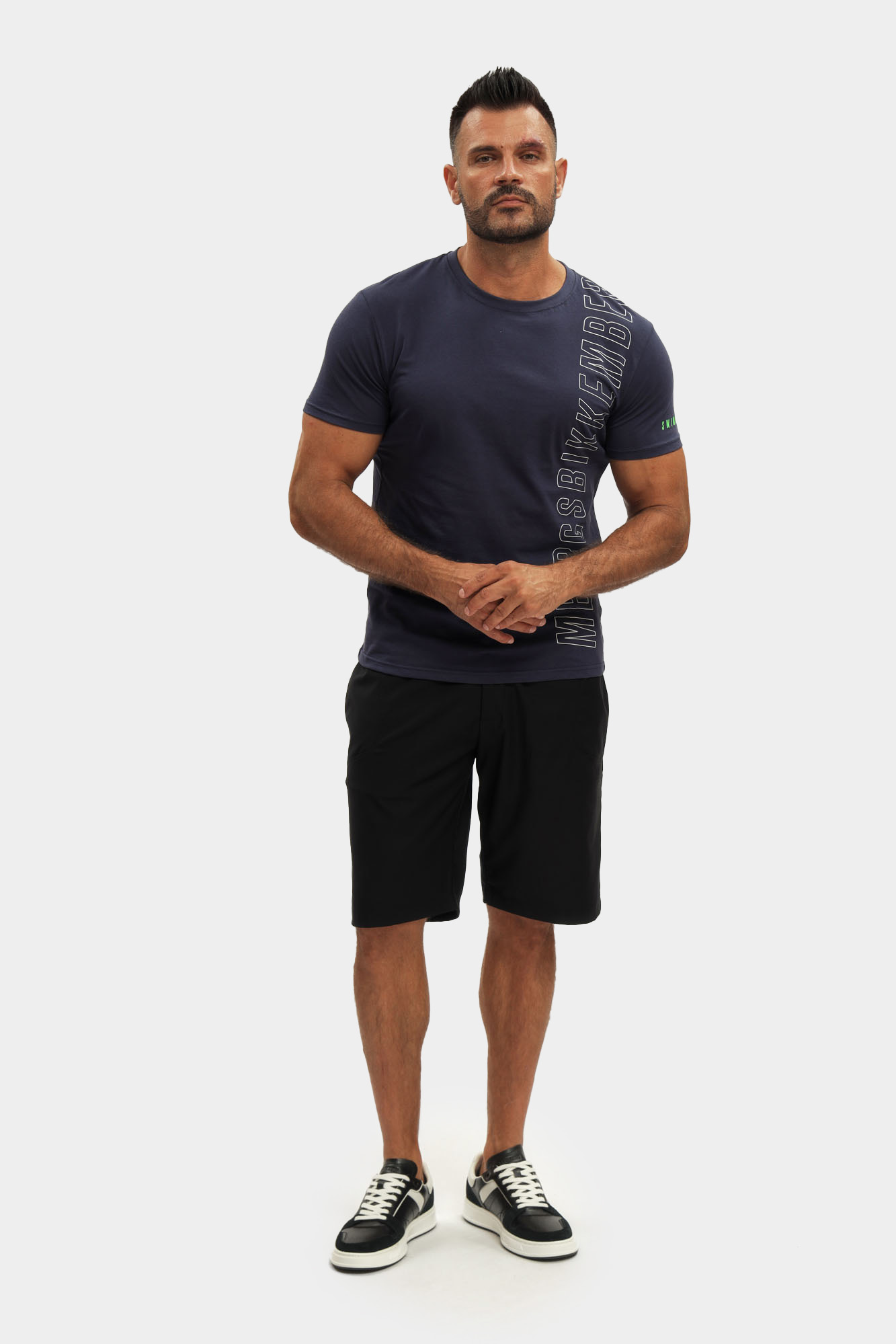 BKK25MTS01 Футболка Bikkembergs Синий