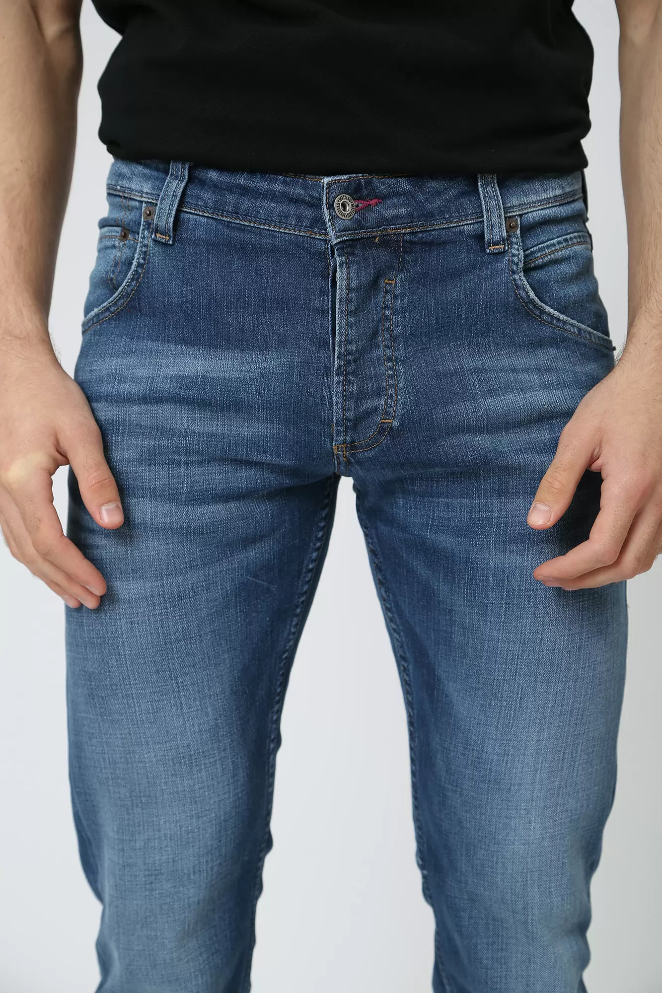 3135-5111 Джинсы Michigan Straight  Mustang Голубой