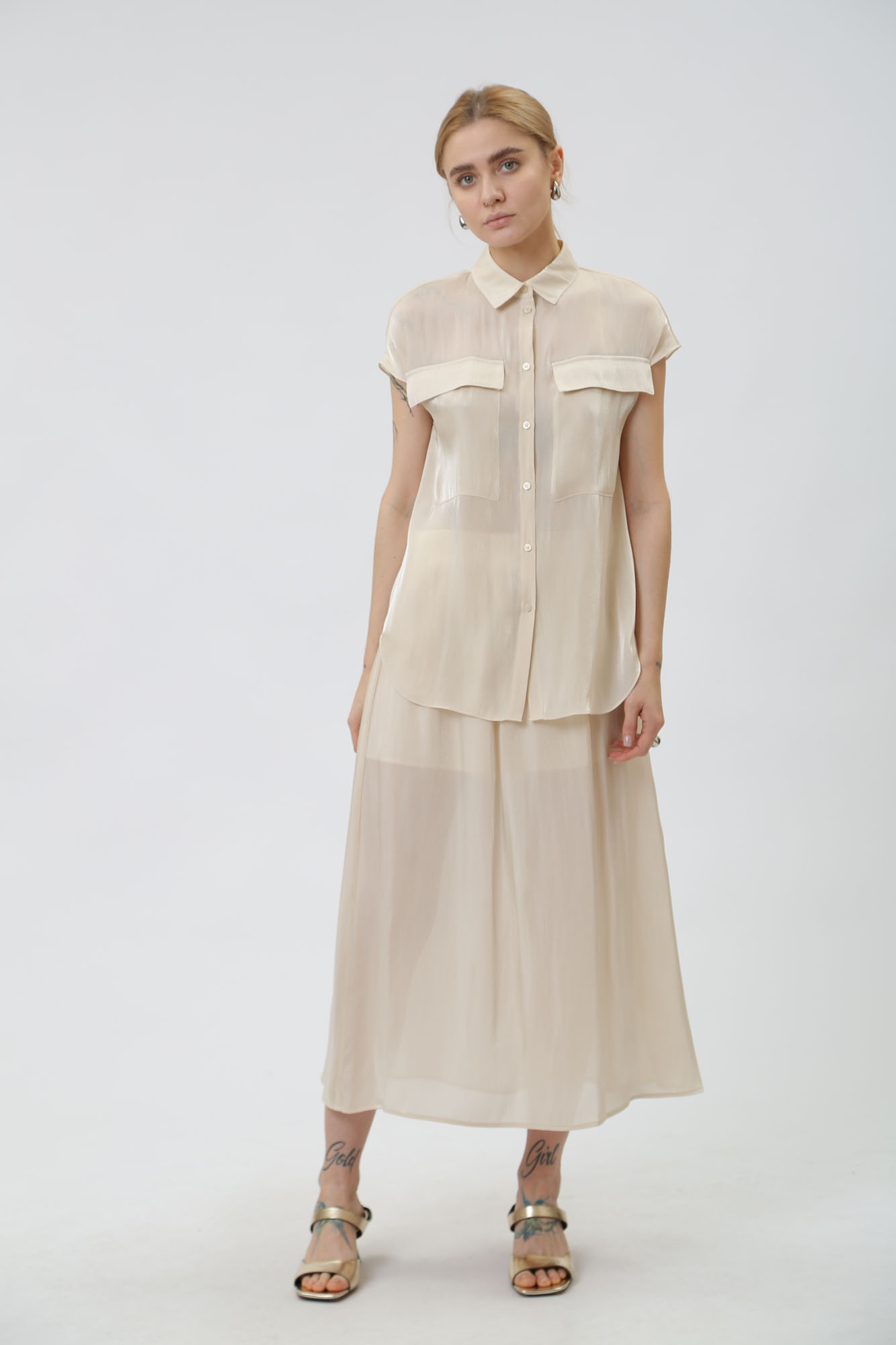 3DYC19_YNUUZ блузка armani exchange