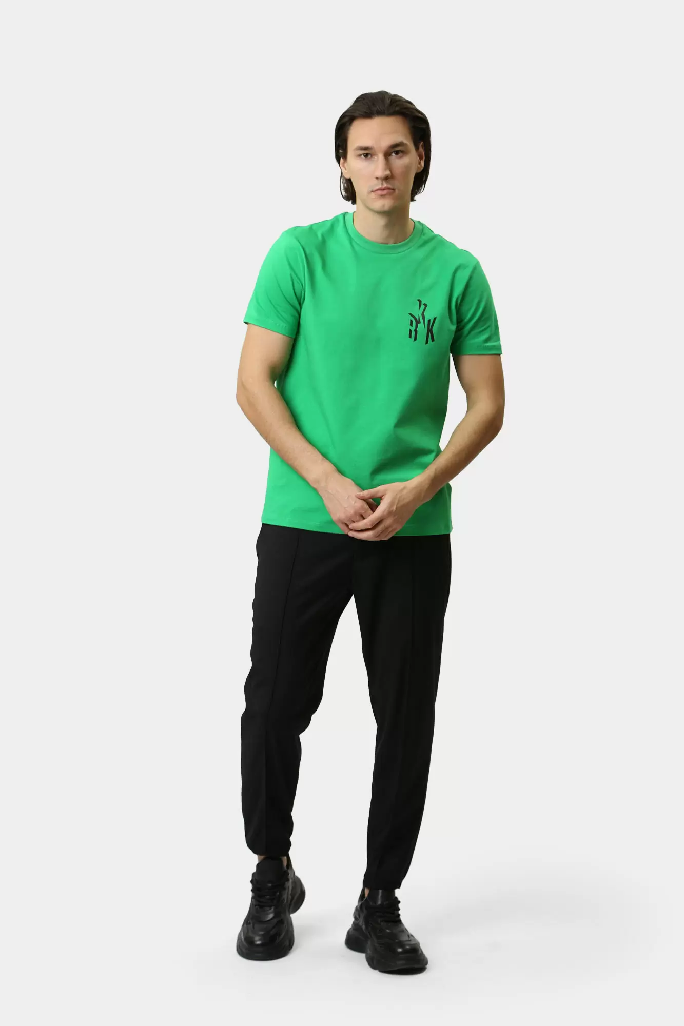 PBMT0255 Футболка Bikkembergs Зеленый