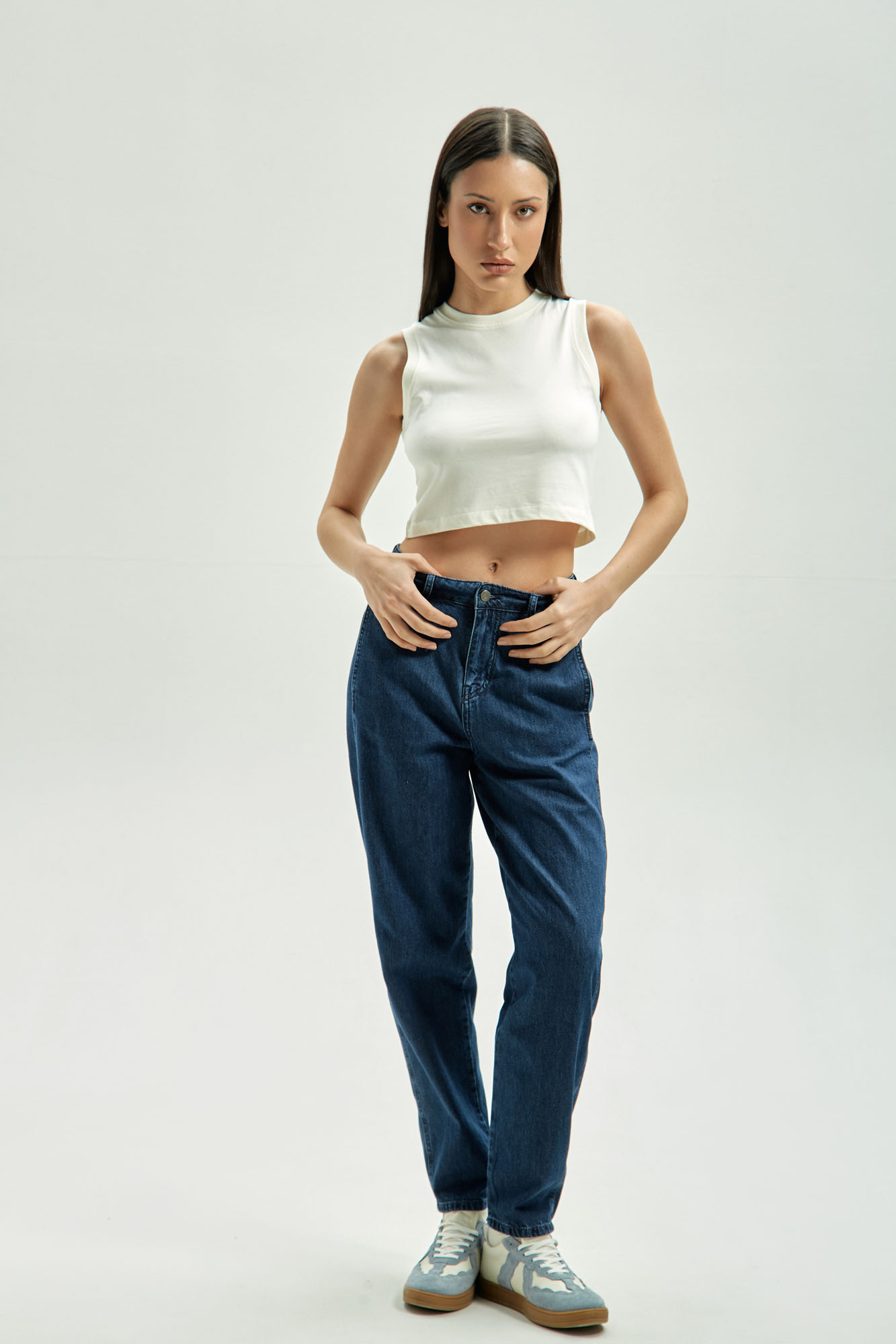 VW-OMA-33-023 джинсы mom  van mich 