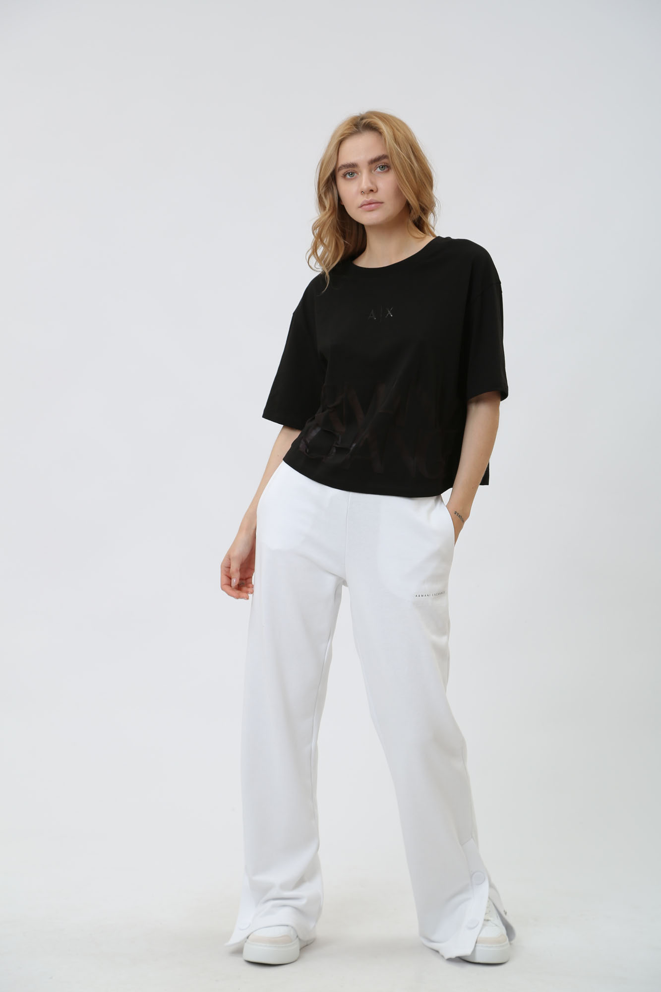 3DYT33_YJ8XZ кроп-топ armani exchange 