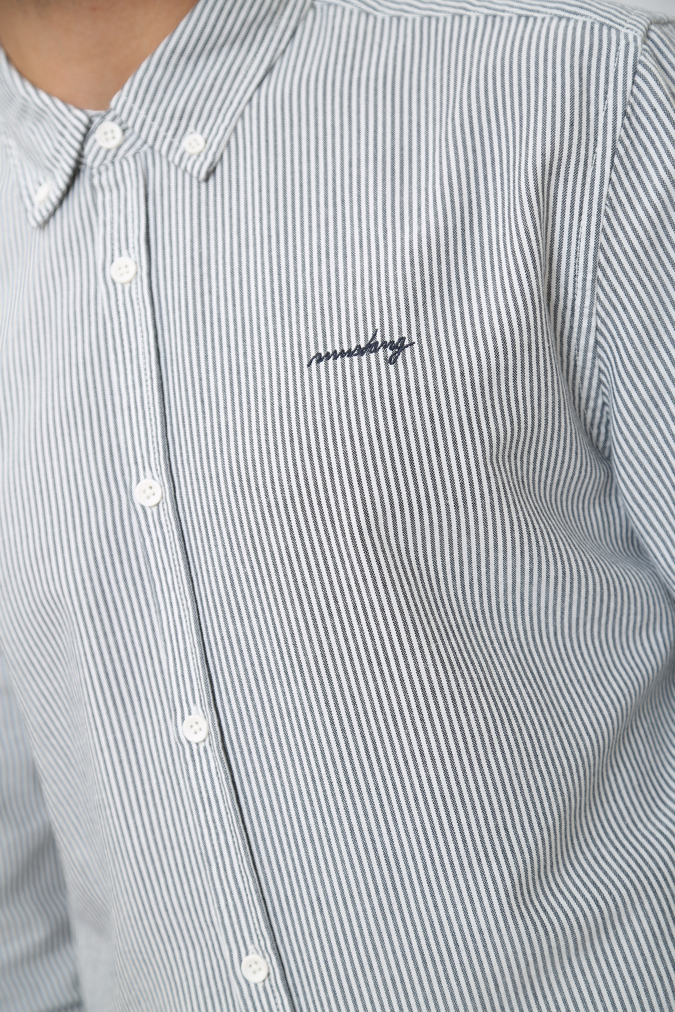 1014495 Рубашка с длинным рукавом Mustang Серый