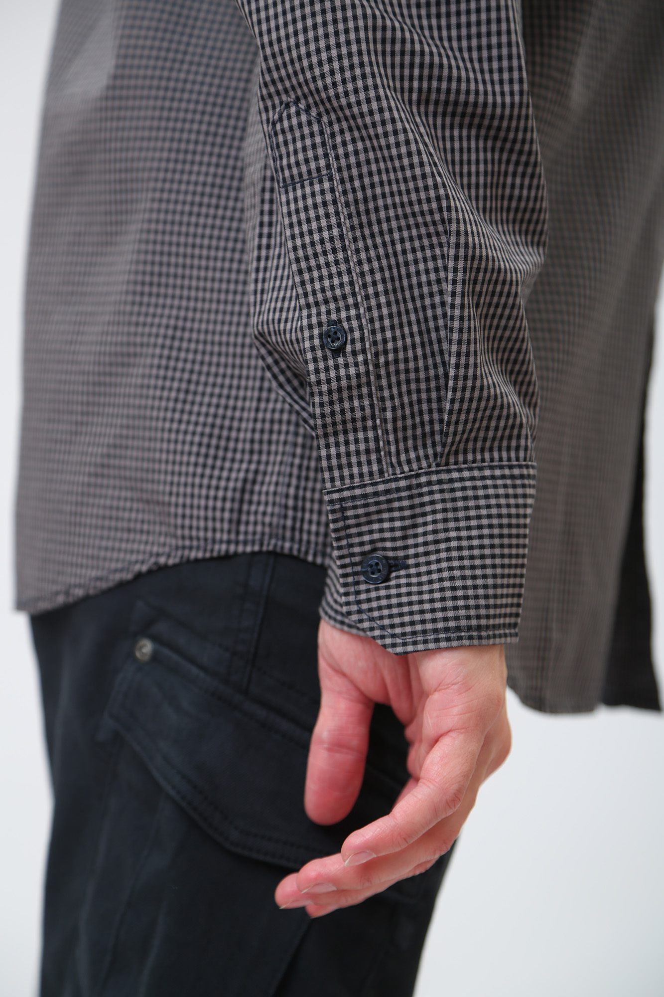 1012807 Рубашка с длинным рукавом Mustang Серый