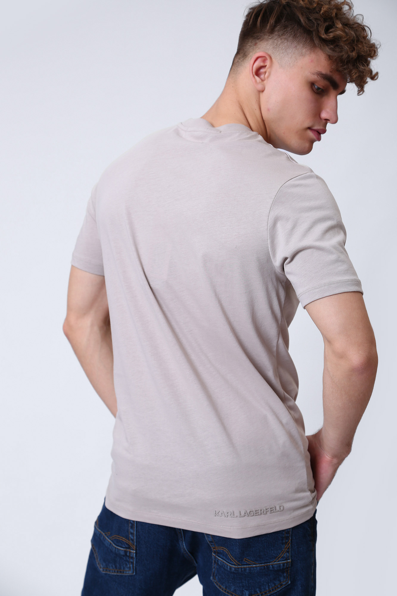 524225_755042 Футболка Karl Lagerfeld Бежевый