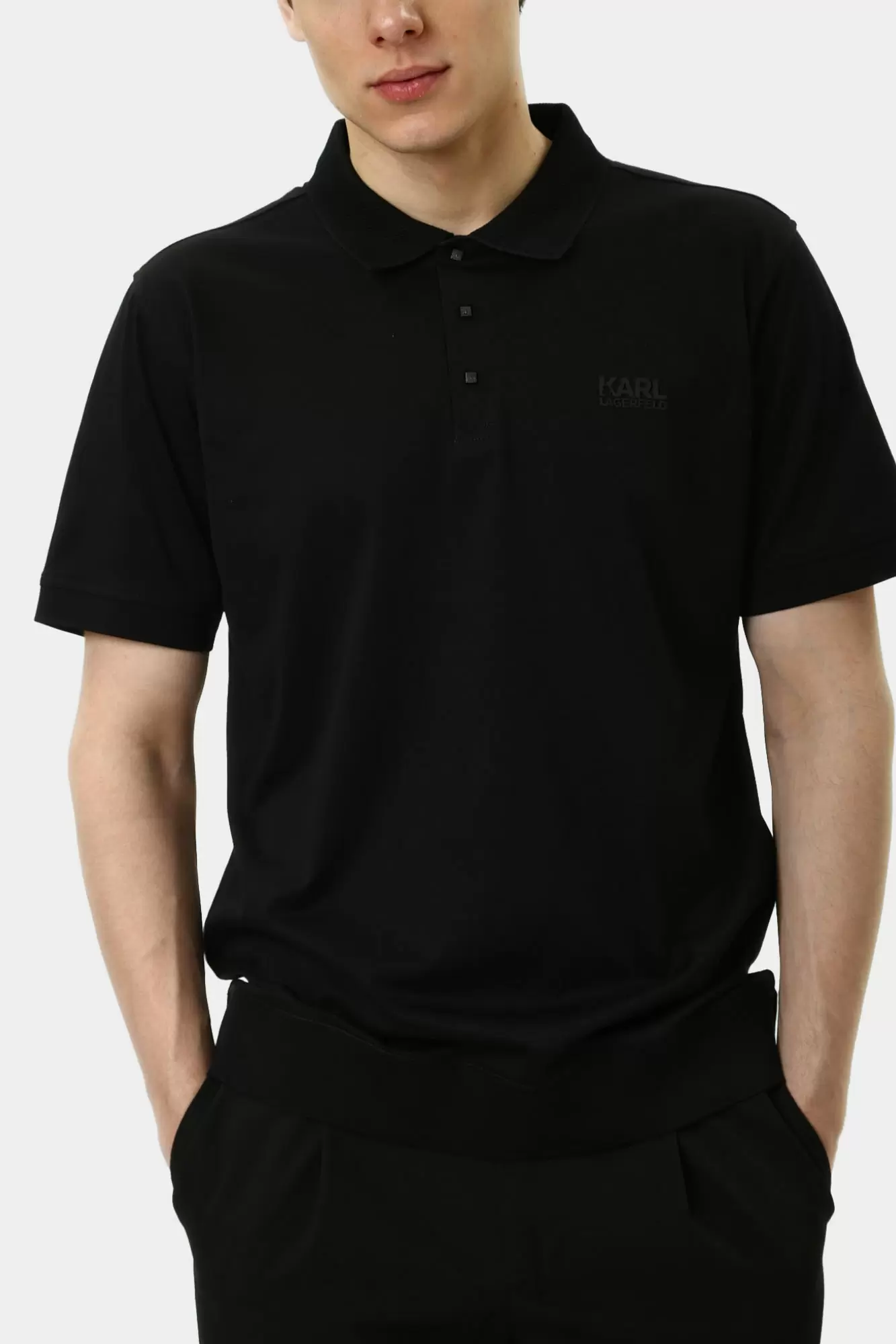 551200_745082 Поло Karl Lagerfeld Черный