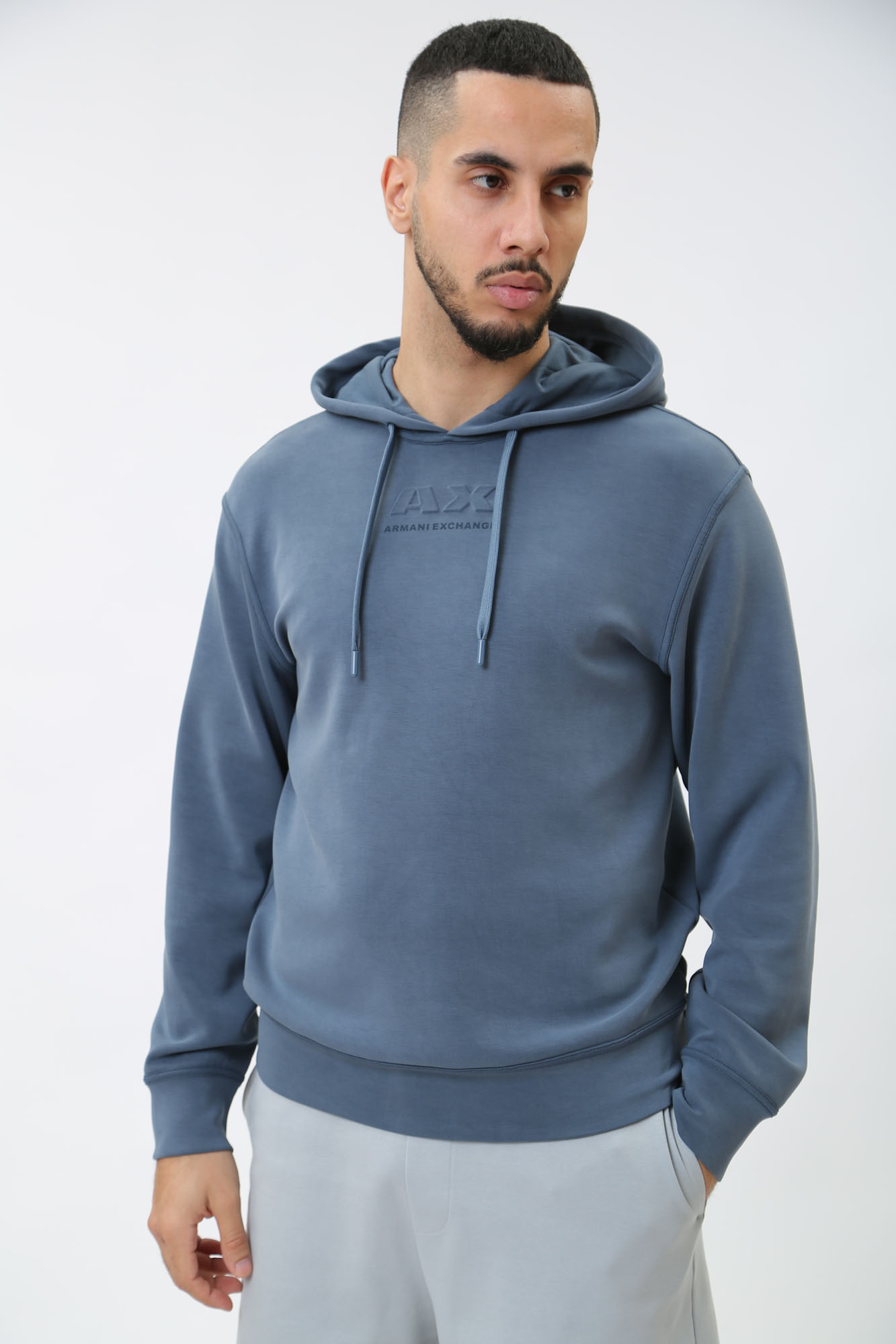 3DZMAB_ZJUBZ Худи Armani Exchange Синий