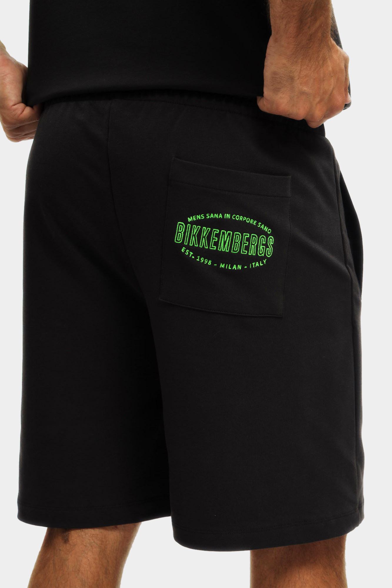 BMF0845 Шорты трикотажные Bikkembergs Черный