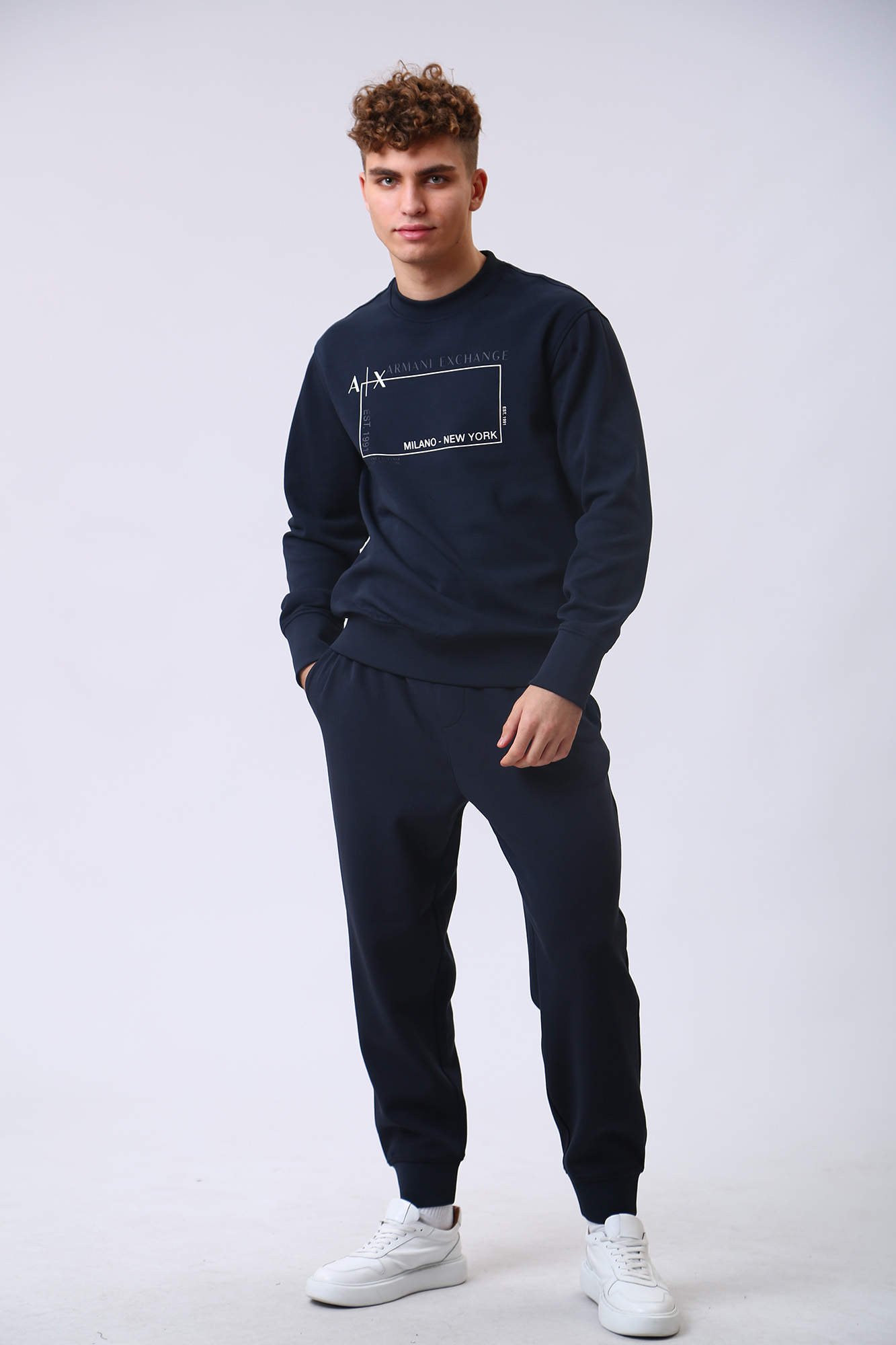 6LZPJA_ZJXFZ Брюки спортивные Armani Exchange Синий