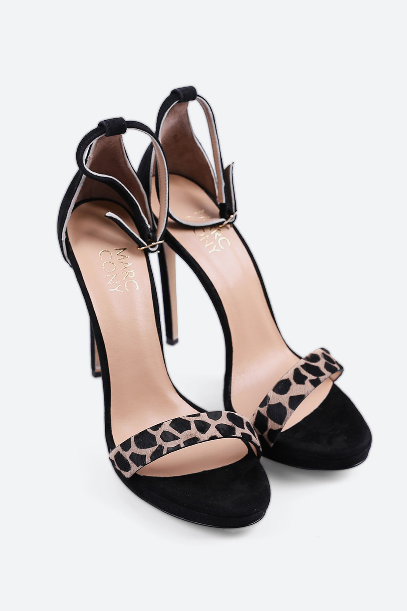 16-4503 Босоножки на каблуке Marc Cony Черный