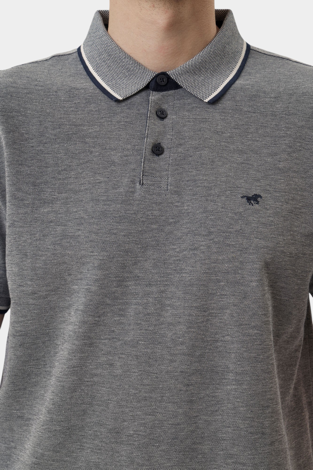 1016294 Поло Mustang Синий