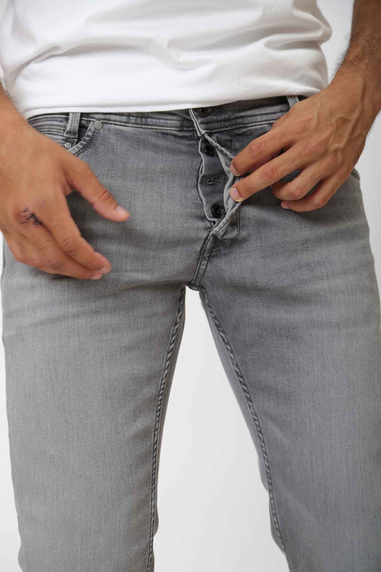 PM206325UG3 Брюки джинсовые Pepe Jeans Серый