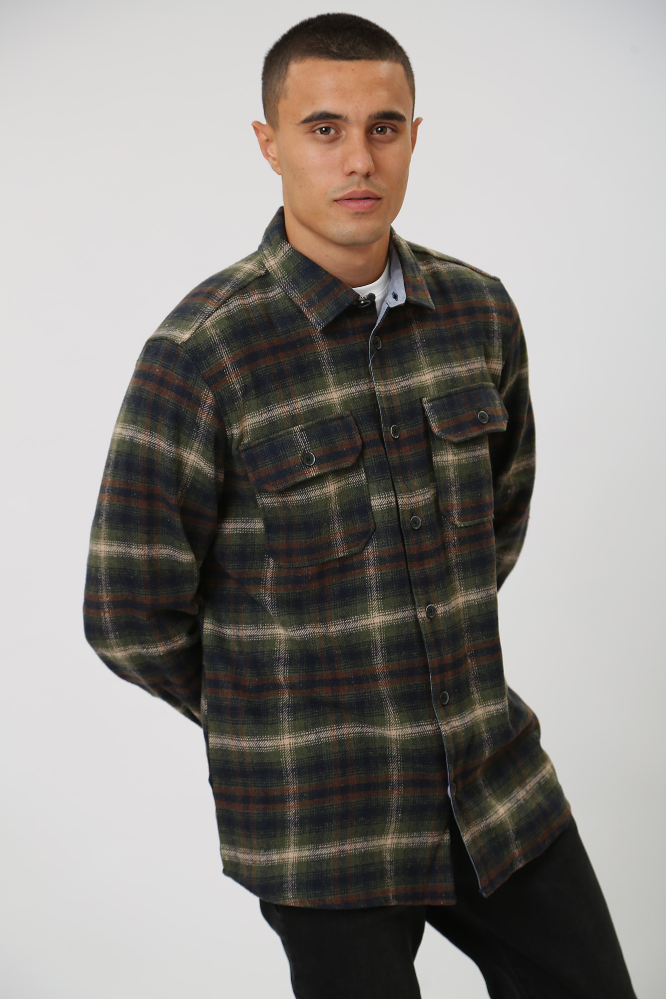 49026-25109 Рубашка с длинным рукавом LTB Зеленый