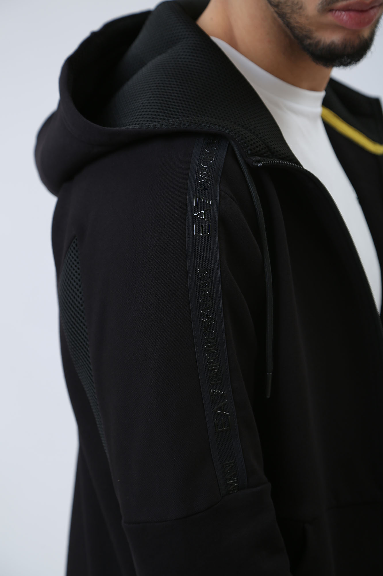 3DPM88_PJEQZ Толстовка с капюшоном EA7 Черный