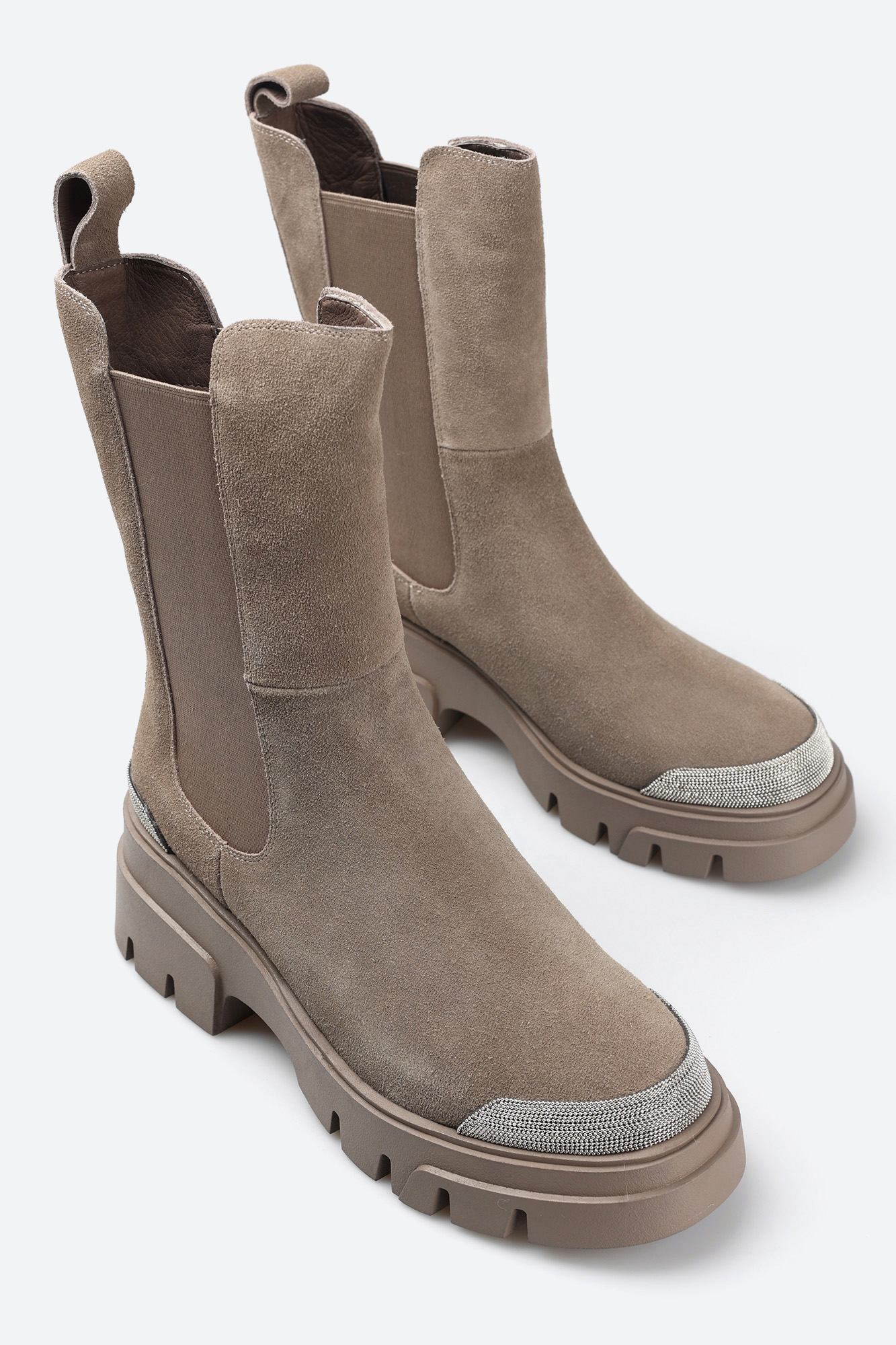 MC15836-WT/8 текстиль Полусапожки жен спилок сер. Ботильоны Marc Cony Серый