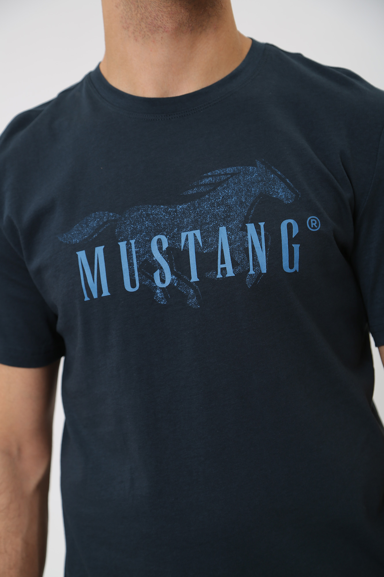 1014458 Футболка Mustang Синий