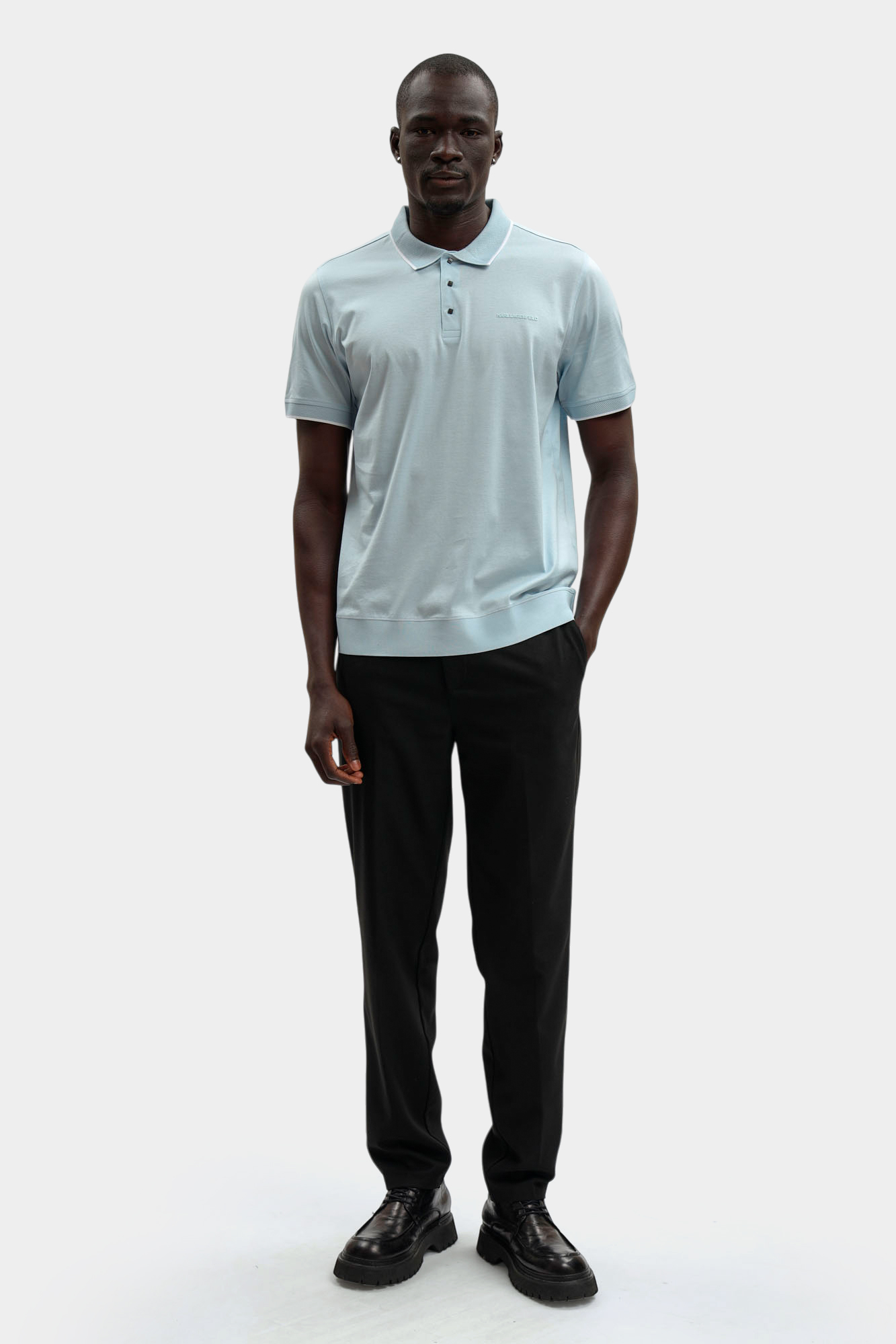 561200_745080 Поло Karl Lagerfeld Голубой