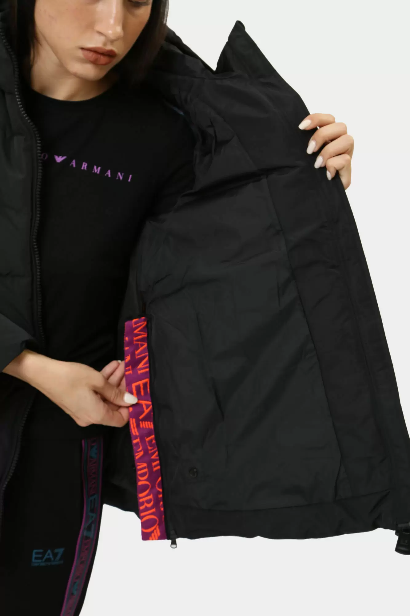 6DTB18_TN8AZ куртка пуховая ea7 