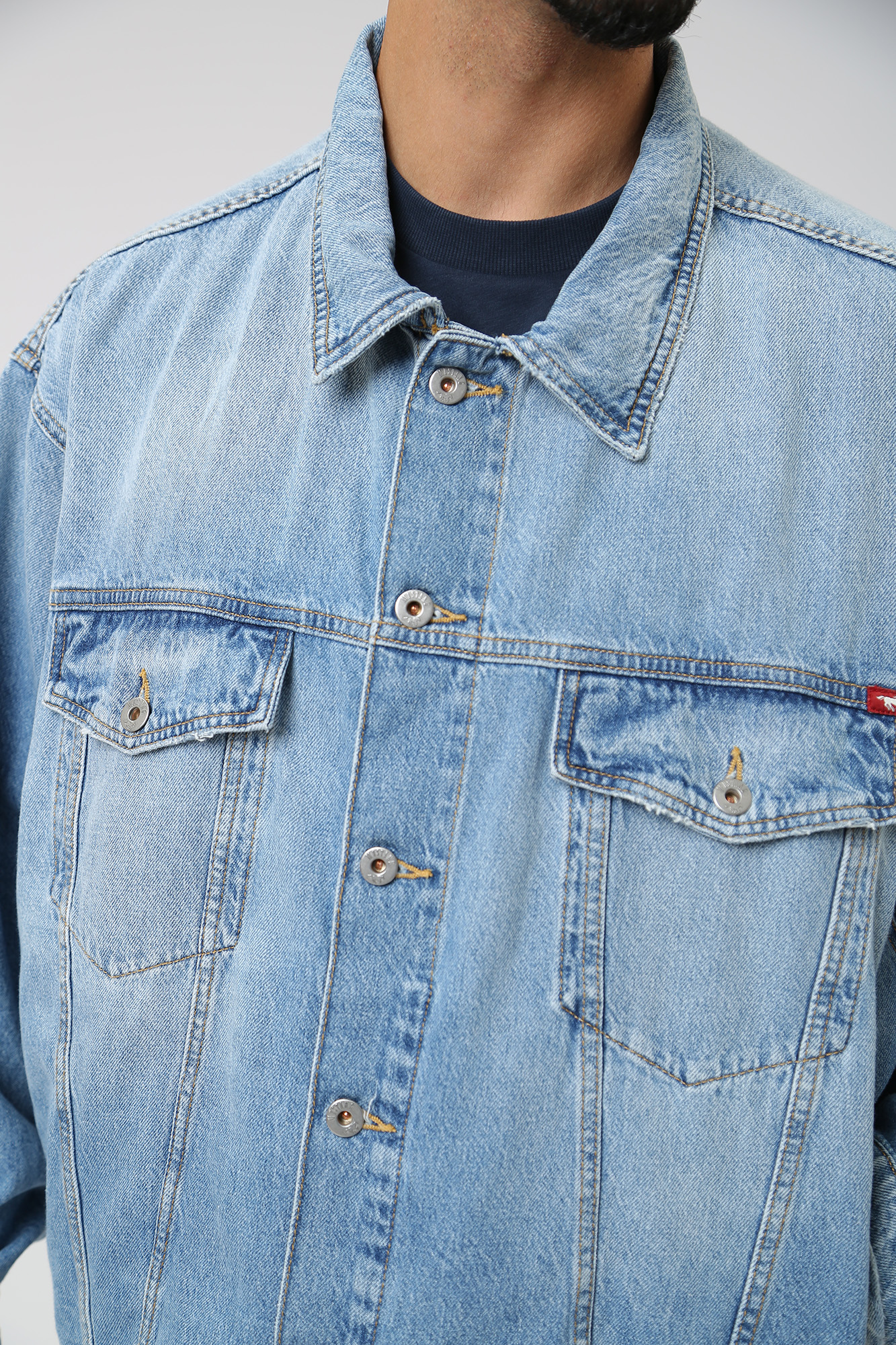 1014332-5000 Куртка джинсовая Mustang Голубой