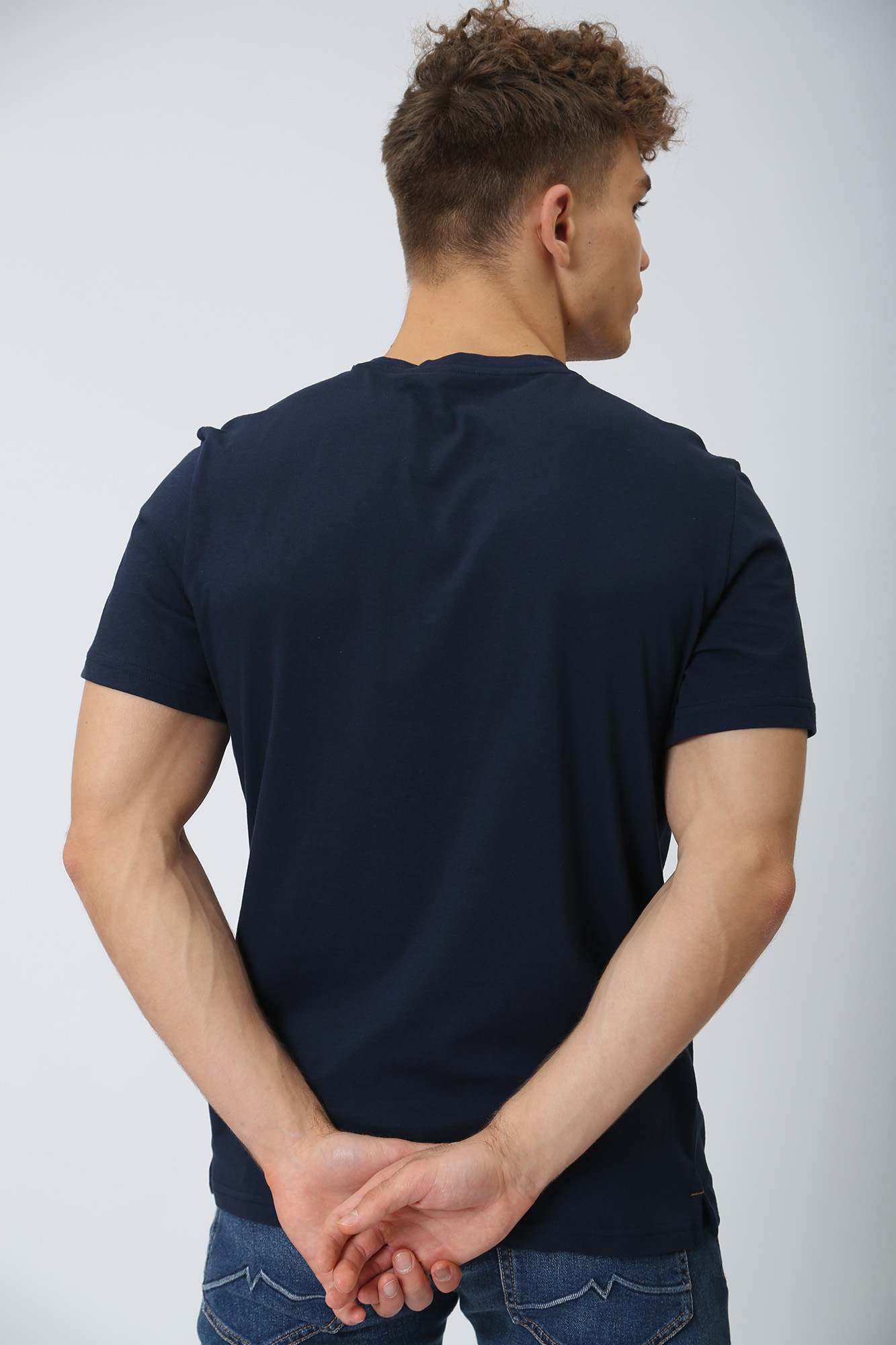 1013137 Футболка Mustang Синий