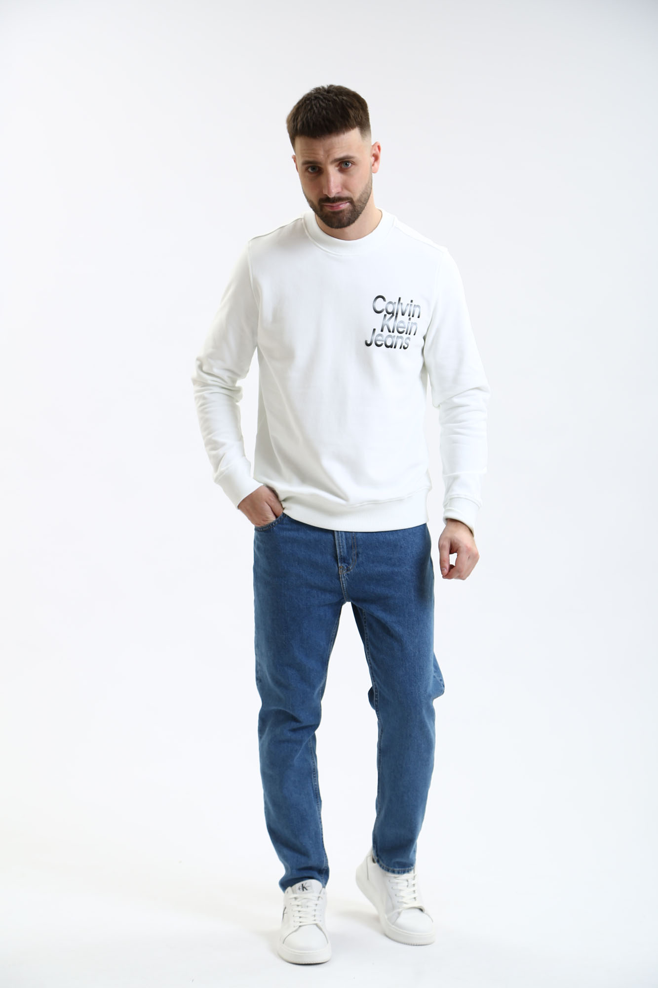 J30J325154 Свитшот Calvin Klein Jeans Белый