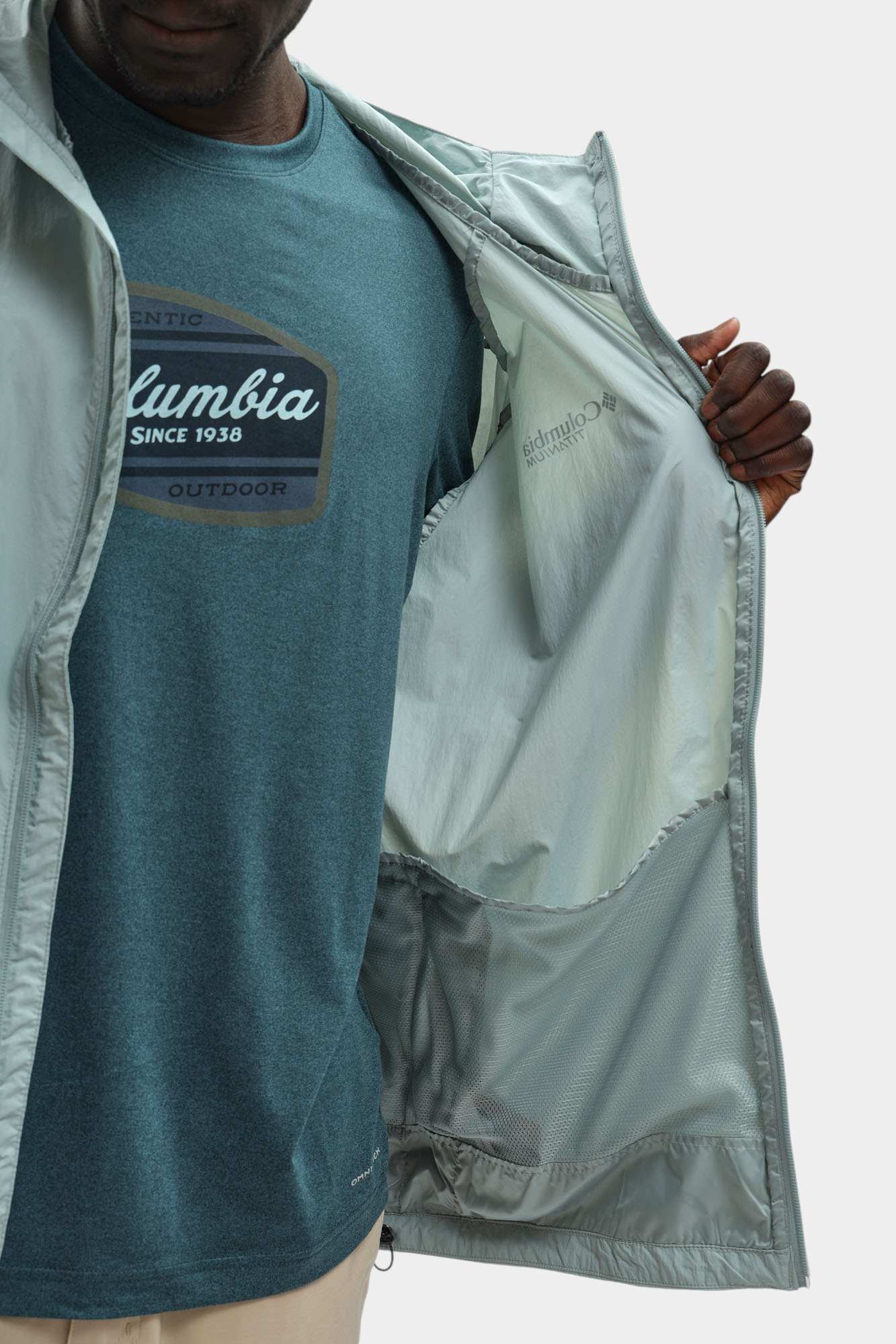 Ветровка Columbia Голубой