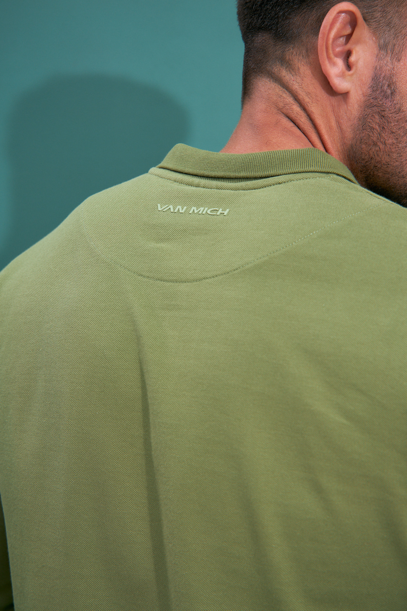 VM-232-54-009 Поло с длинным рукавом Van Mich Зеленый