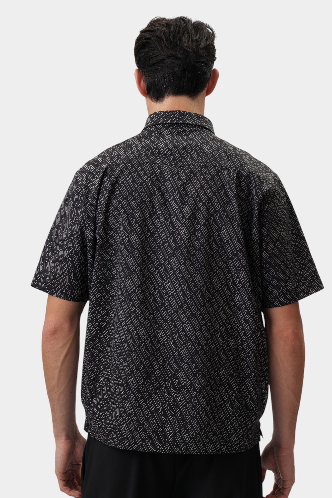 BMS0938 Рубашка Bikkembergs Черный