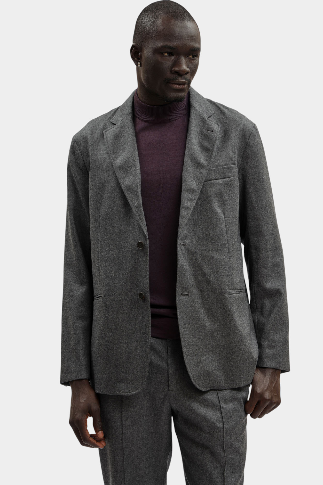 EM001012_ AF18507 Пиджак Emporio Armani Серый