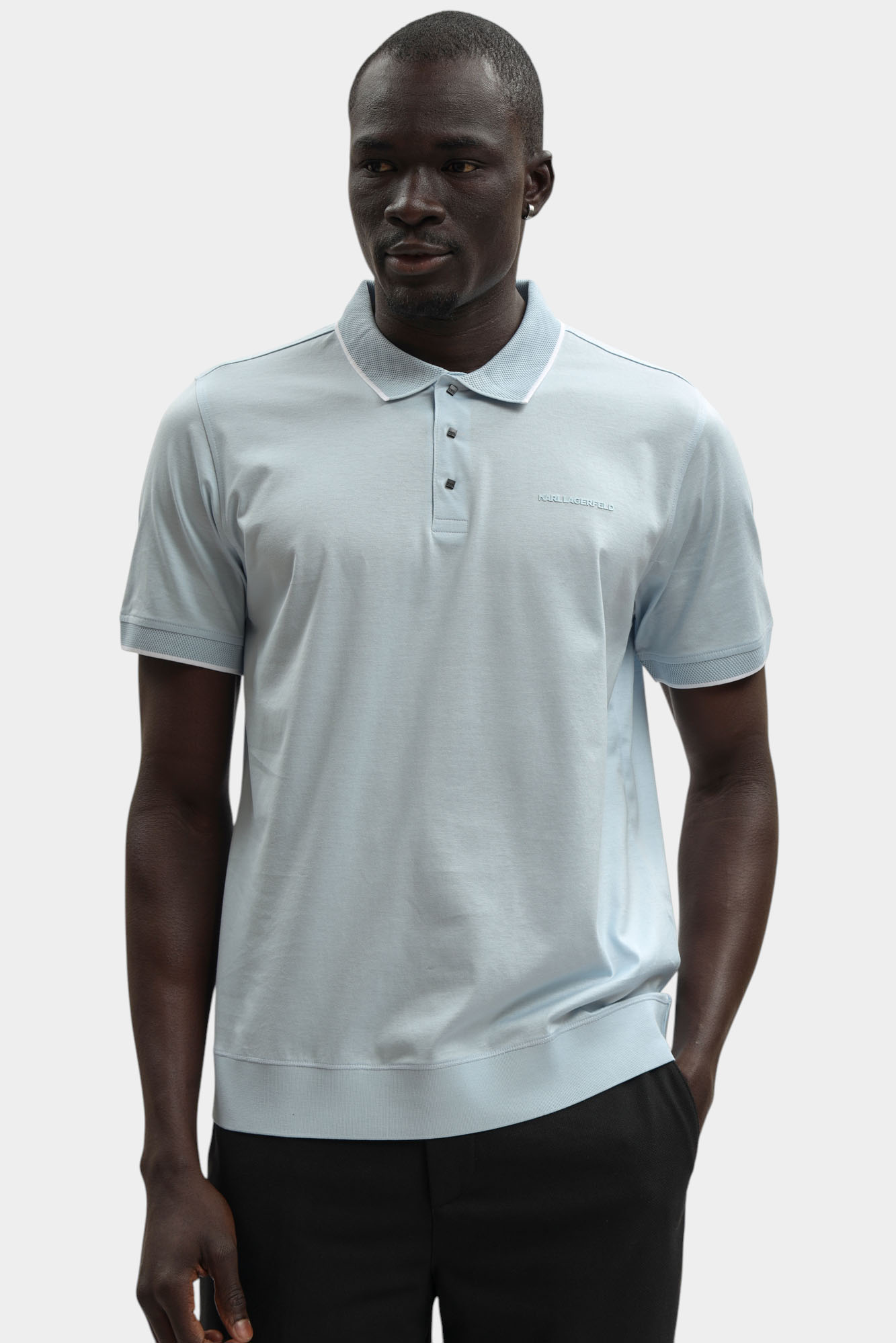 561200_745080 Поло Karl Lagerfeld Голубой
