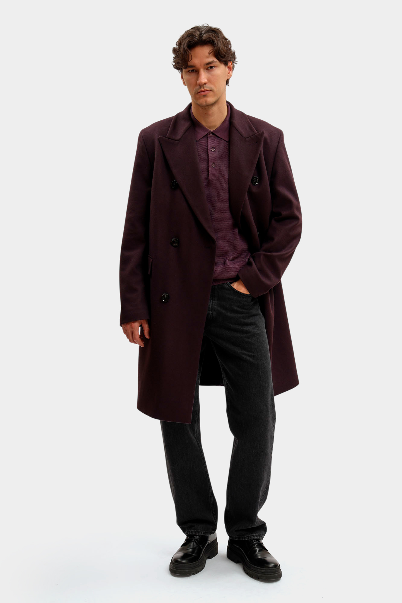 30049725_10020802 Пальто Strellson Фиолетовый