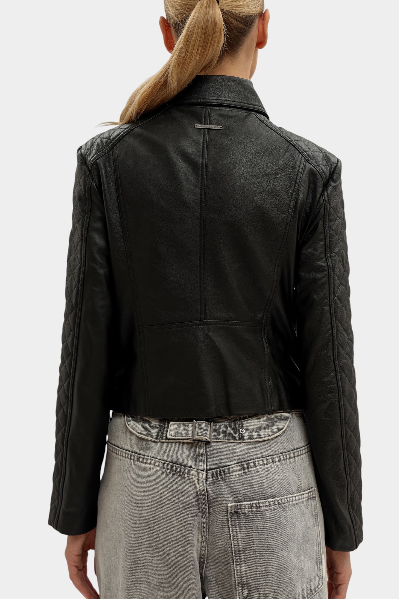 XW000654_AF16212 куртка кожаная armani exchange 