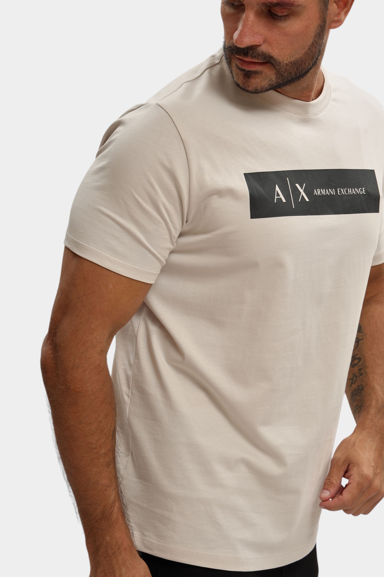 XM001425_AF10361 Футболка Armani Exchange Бежевый