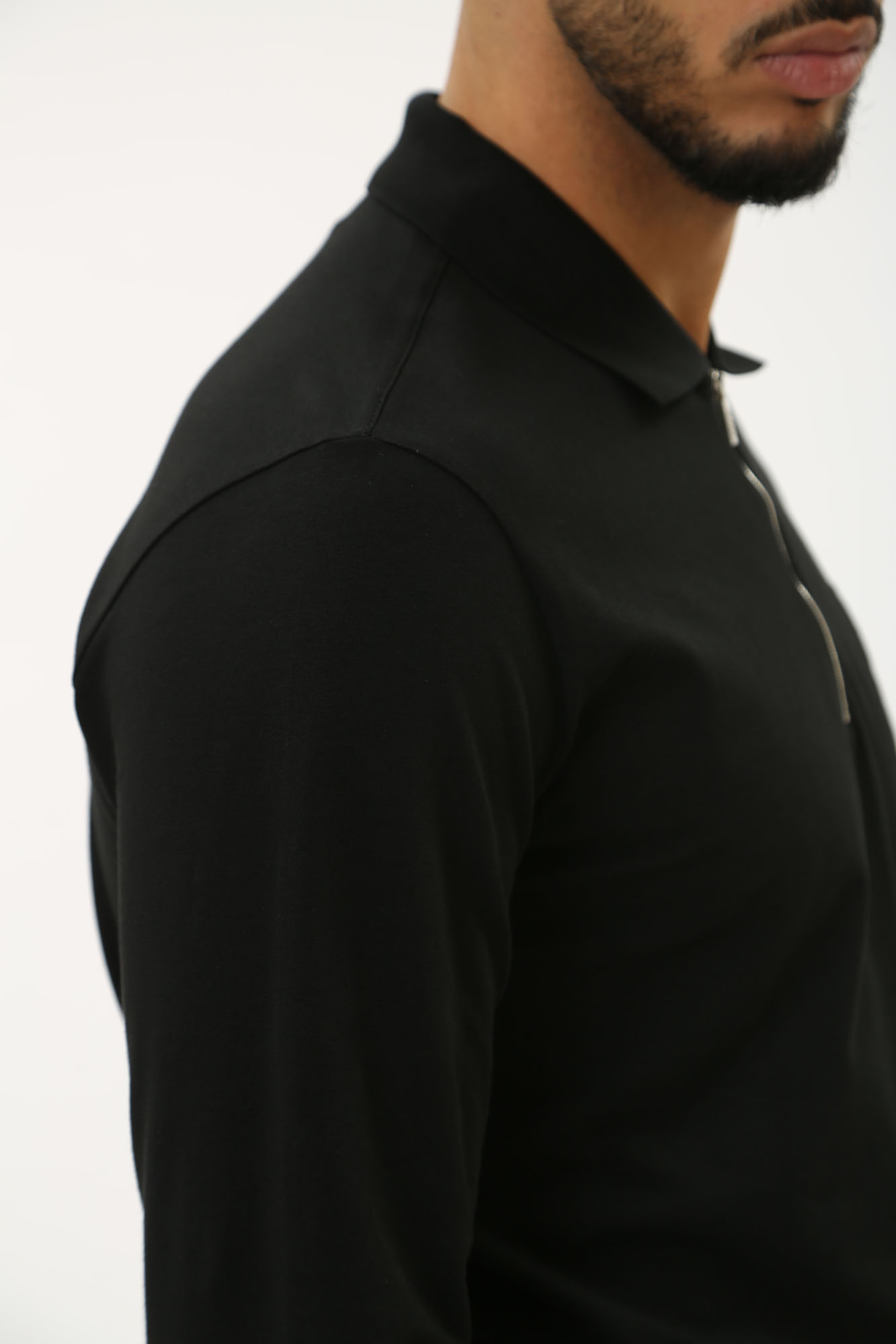 543221_74540 Поло с длинным рукавом Karl Lagerfeld Черный