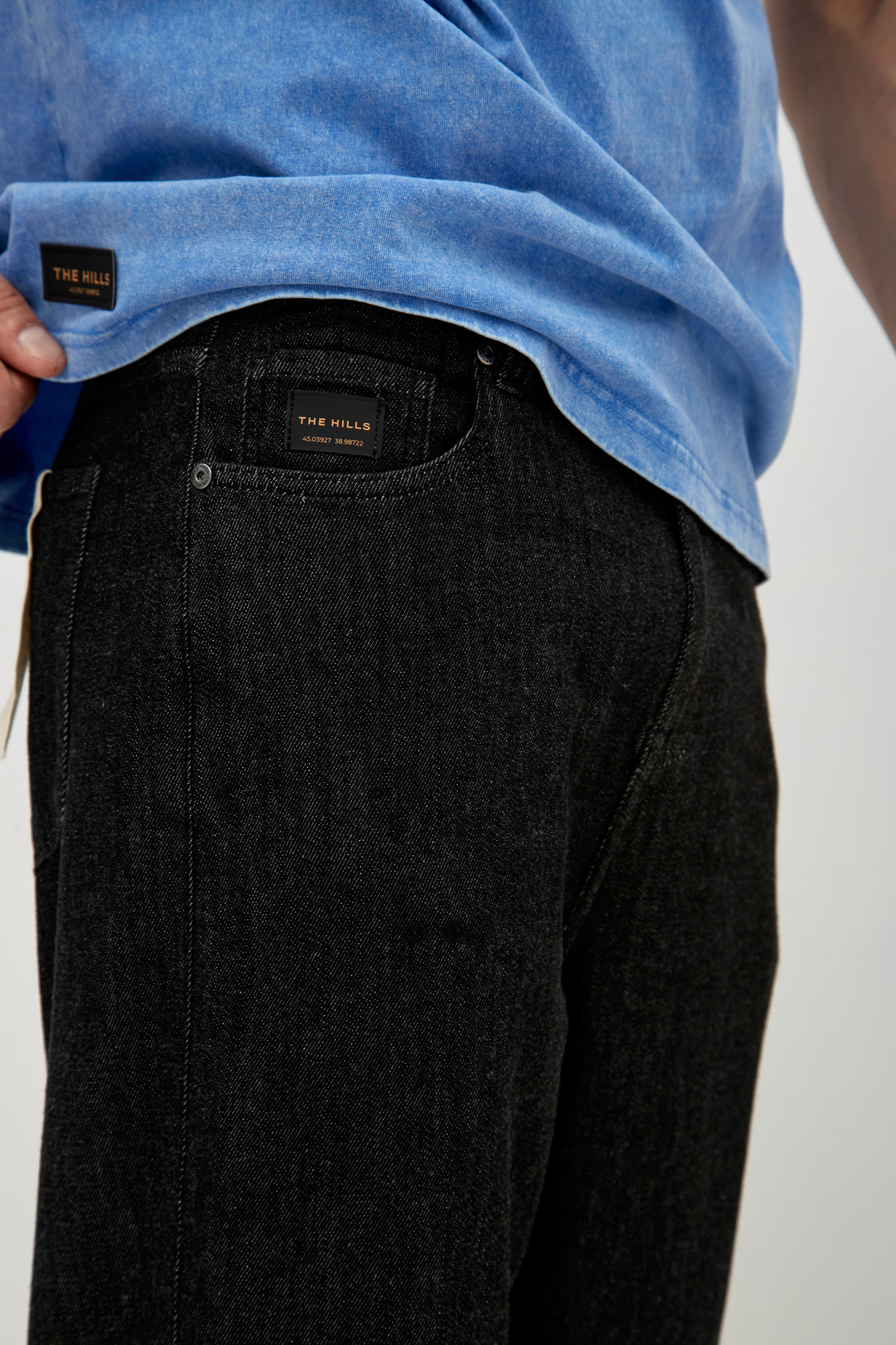 M-241-TK-56-1043 Брюки джинсовые The Hills Черный